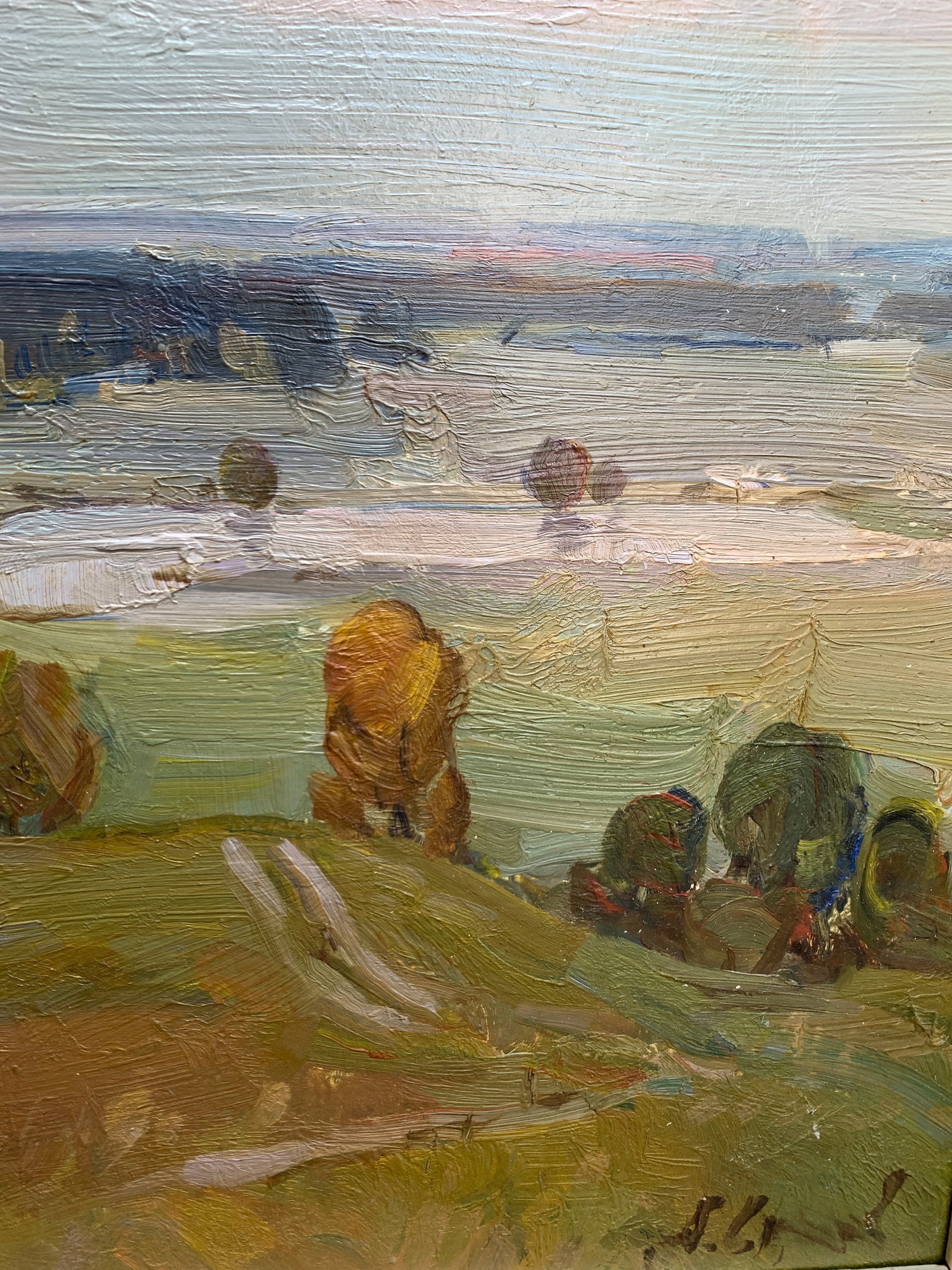 Oil painting evening in Sednev Strelov A. - 11