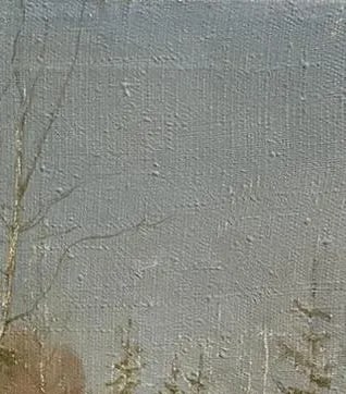 Oil painting Evergreens ?. Kuznetsov - 2