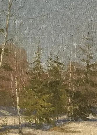 Oil painting Evergreens ?. Kuznetsov - 5