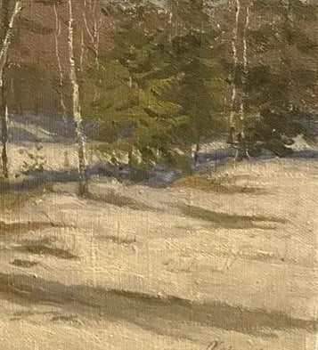 Oil painting Evergreens ?. Kuznetsov - 8