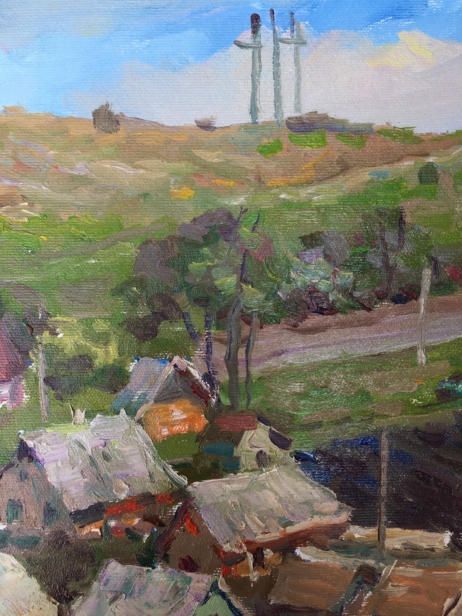 Oil painting City outskirts Sergey Ivanovich Animov - 5