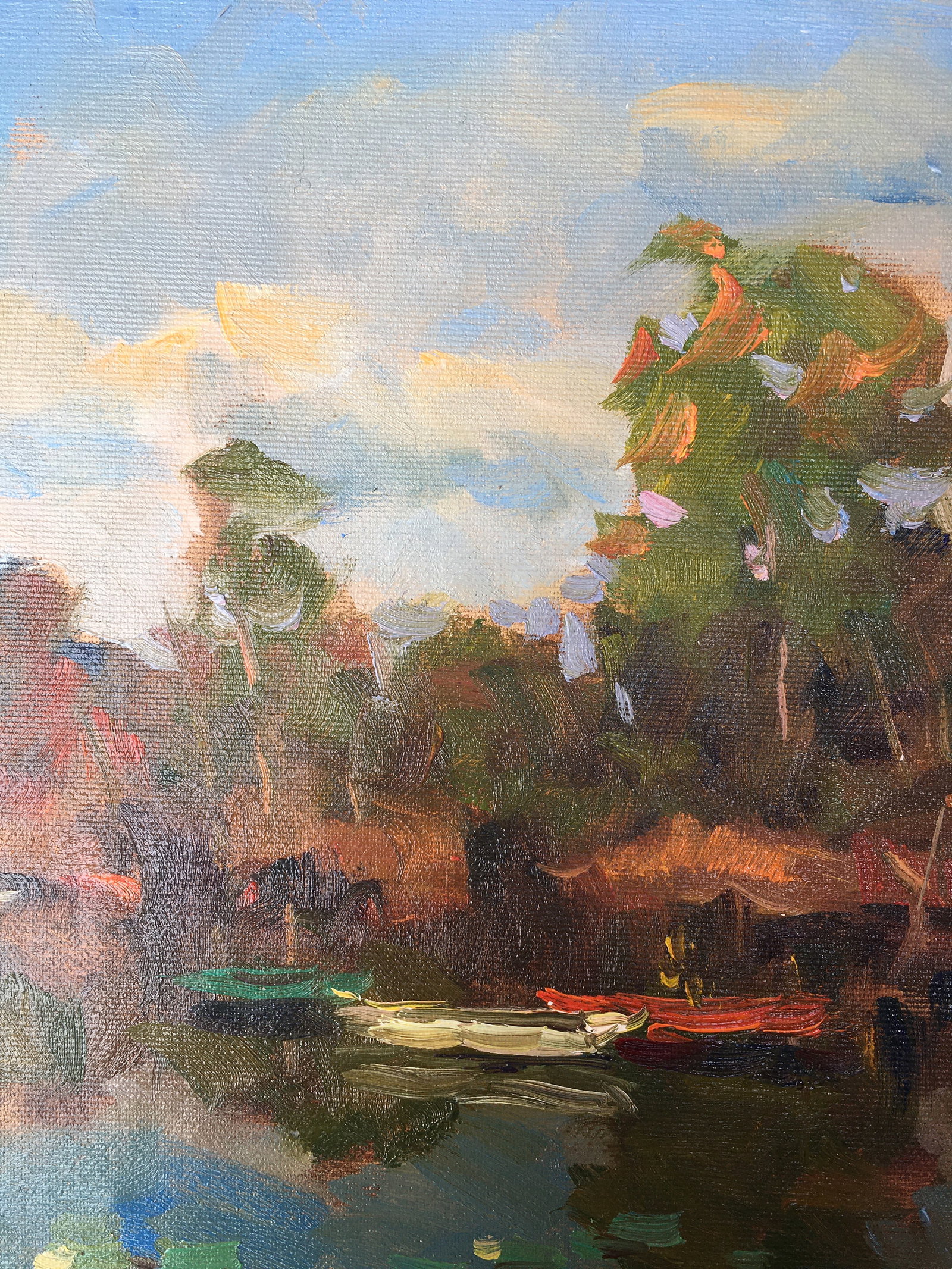 Oil painting Quiet river Sergey Ivanovich Animov - 3