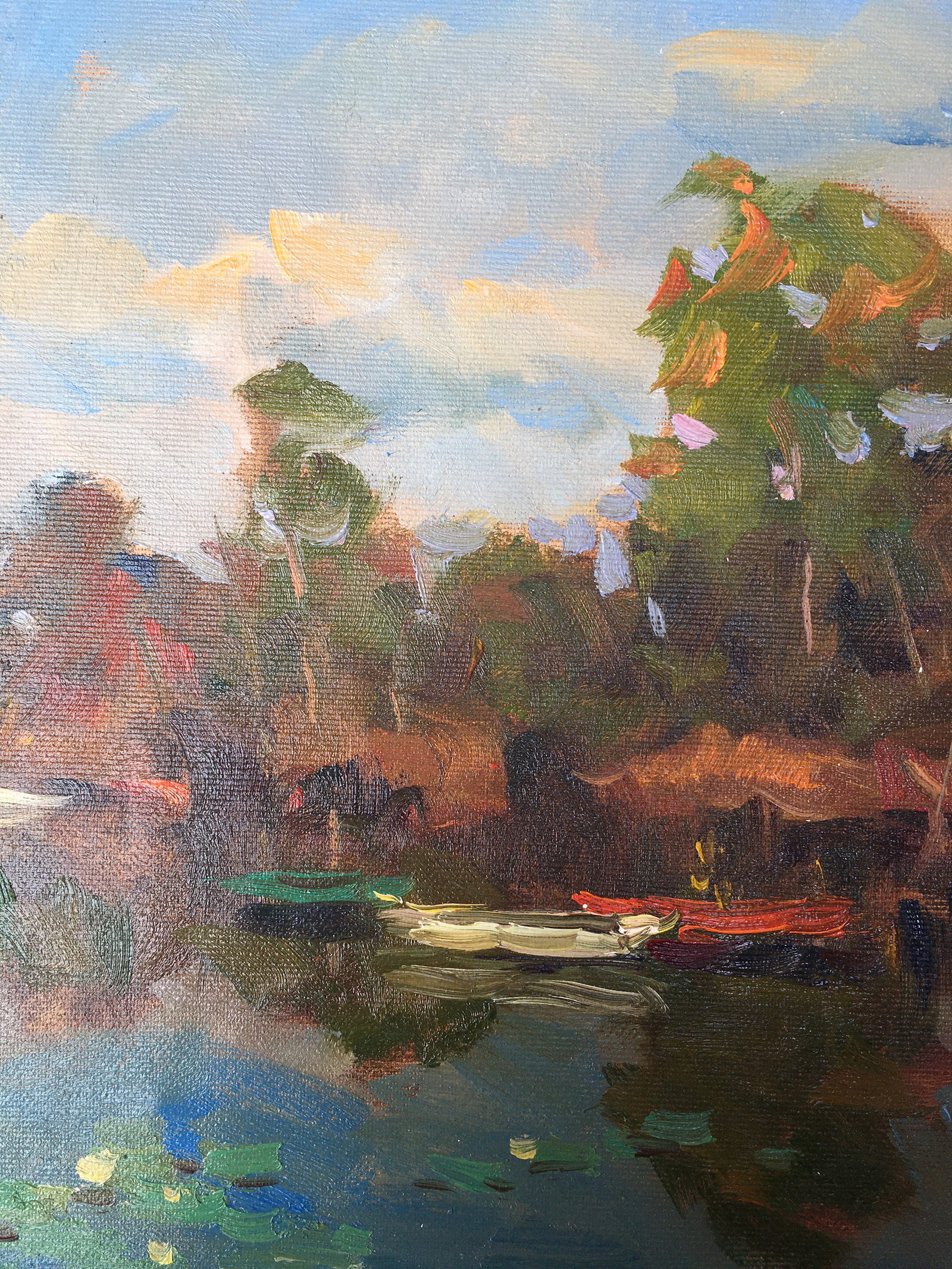 Oil painting Quiet river Sergey Ivanovich Animov - 4