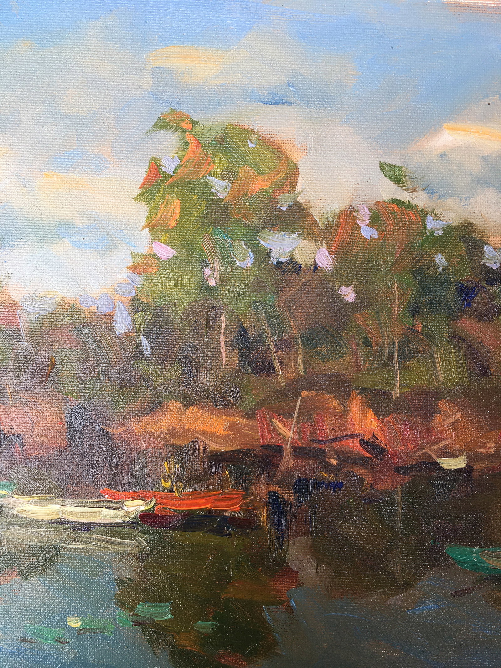 Oil painting Quiet river Sergey Ivanovich Animov - 5