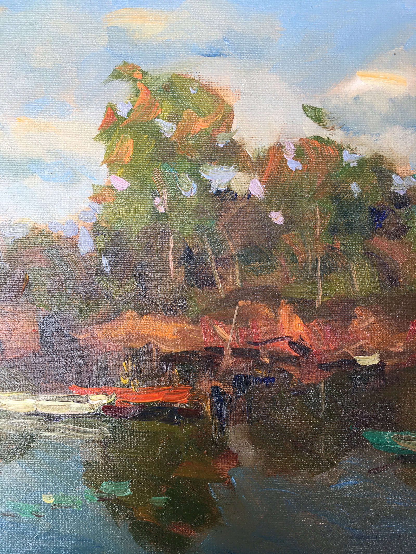 Oil painting Quiet river Sergey Ivanovich Animov - 6