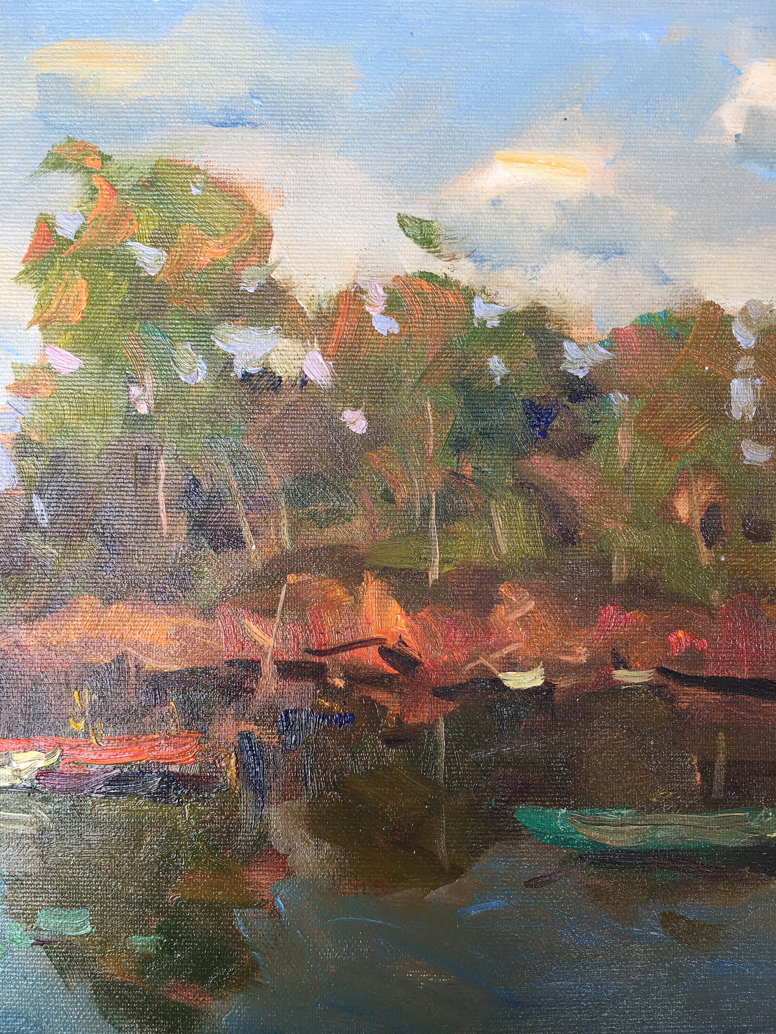 Oil painting Quiet river Sergey Ivanovich Animov - 7
