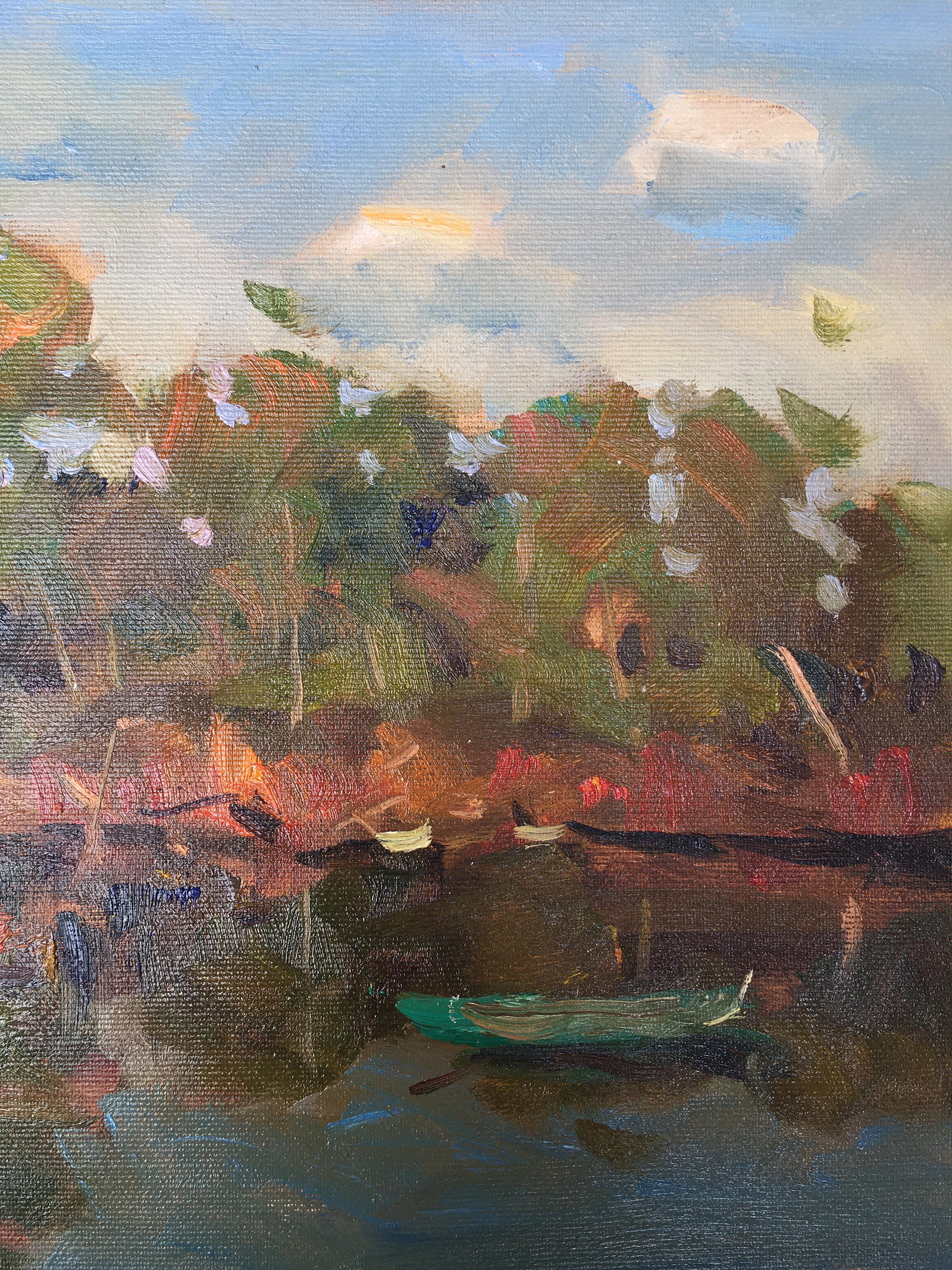 Oil painting Quiet river Sergey Ivanovich Animov - 8