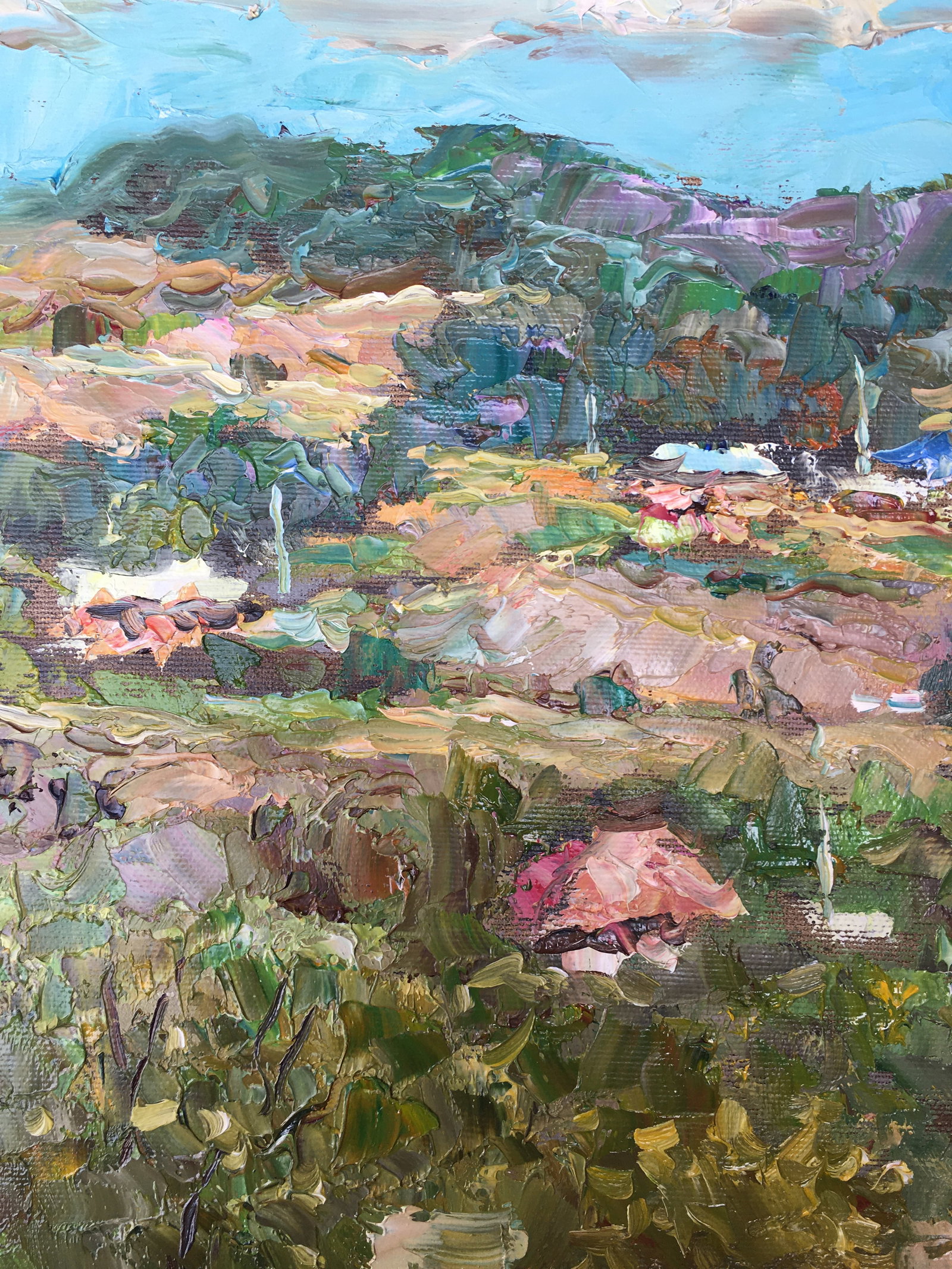 Oil painting Rural landscape Sergey Ivanovich Animov - 4