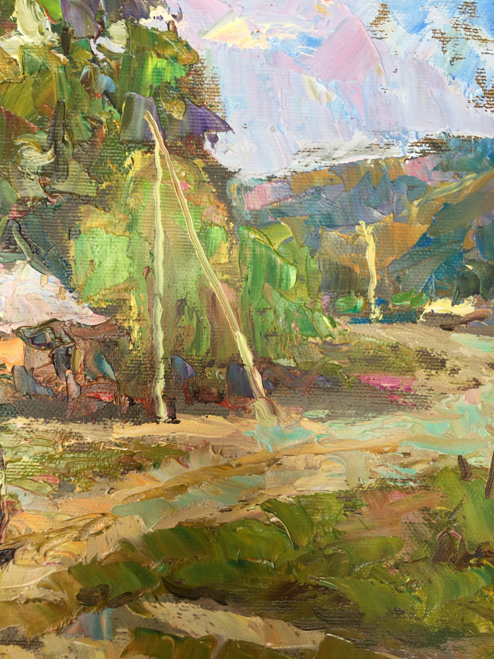 Oil painting Outskirts Sergey Ivanovich Animov - 10