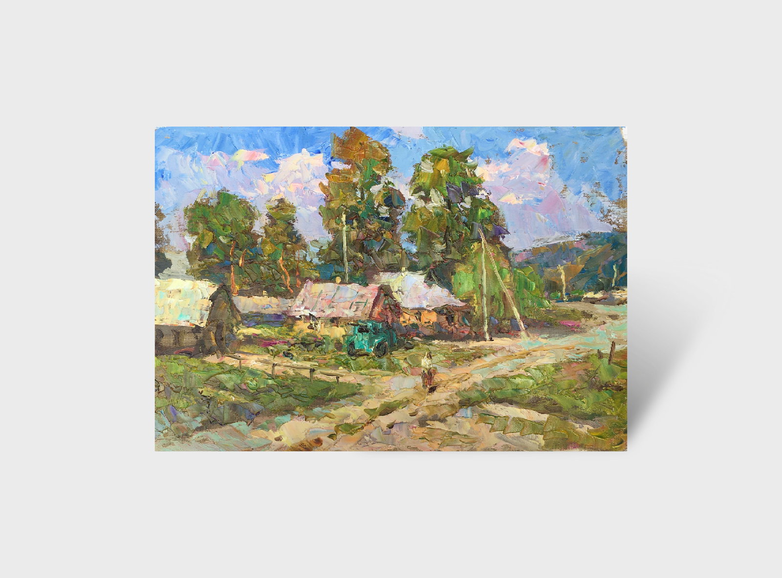Oil painting Outskirts Sergey Ivanovich Animov - 11
