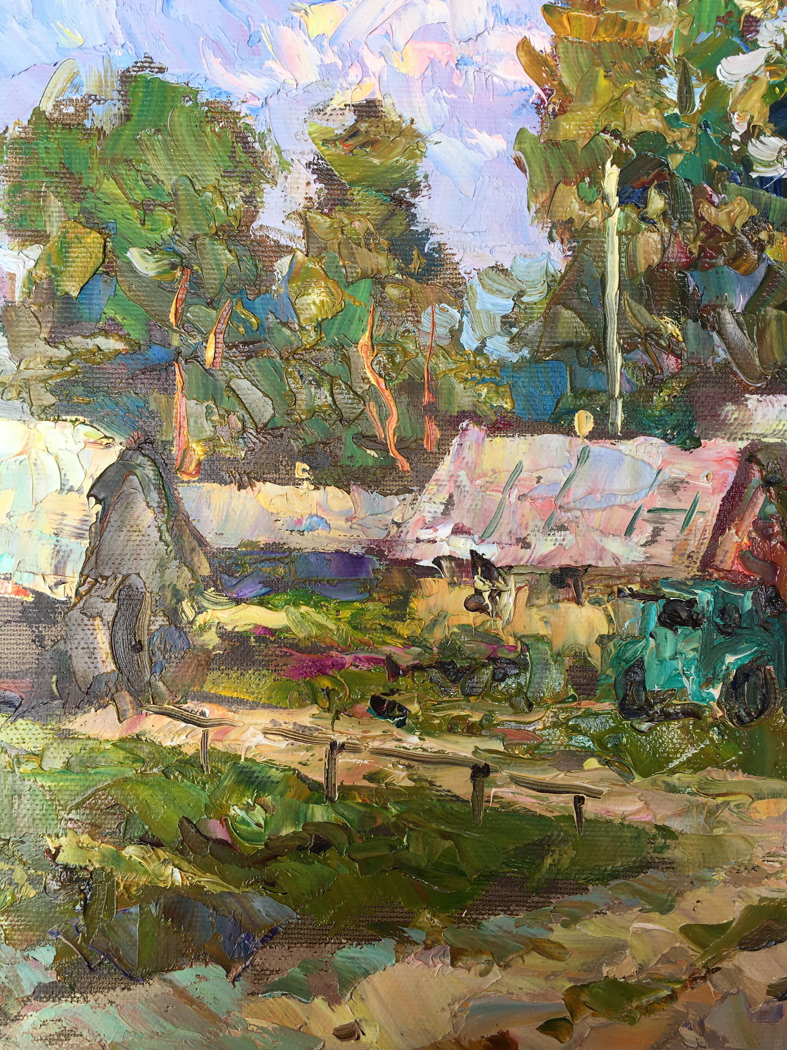 Oil painting Outskirts Sergey Ivanovich Animov - 4