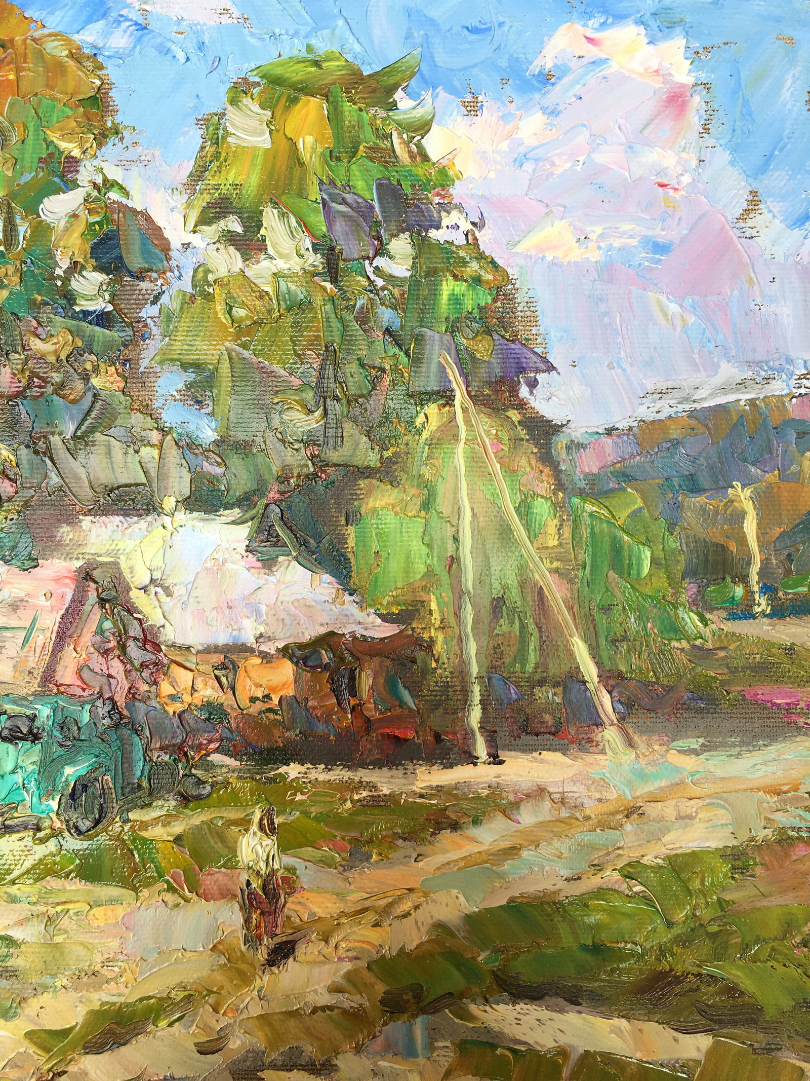 Oil painting Outskirts Sergey Ivanovich Animov - 7