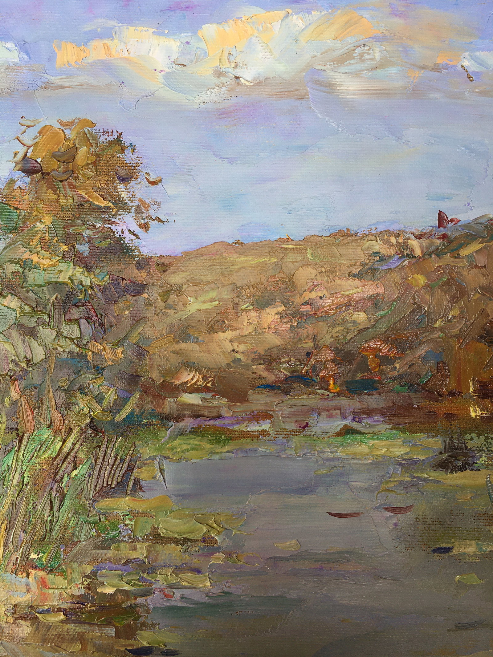 Oil painting On the pond Sergey Ivanovich Animov - 5