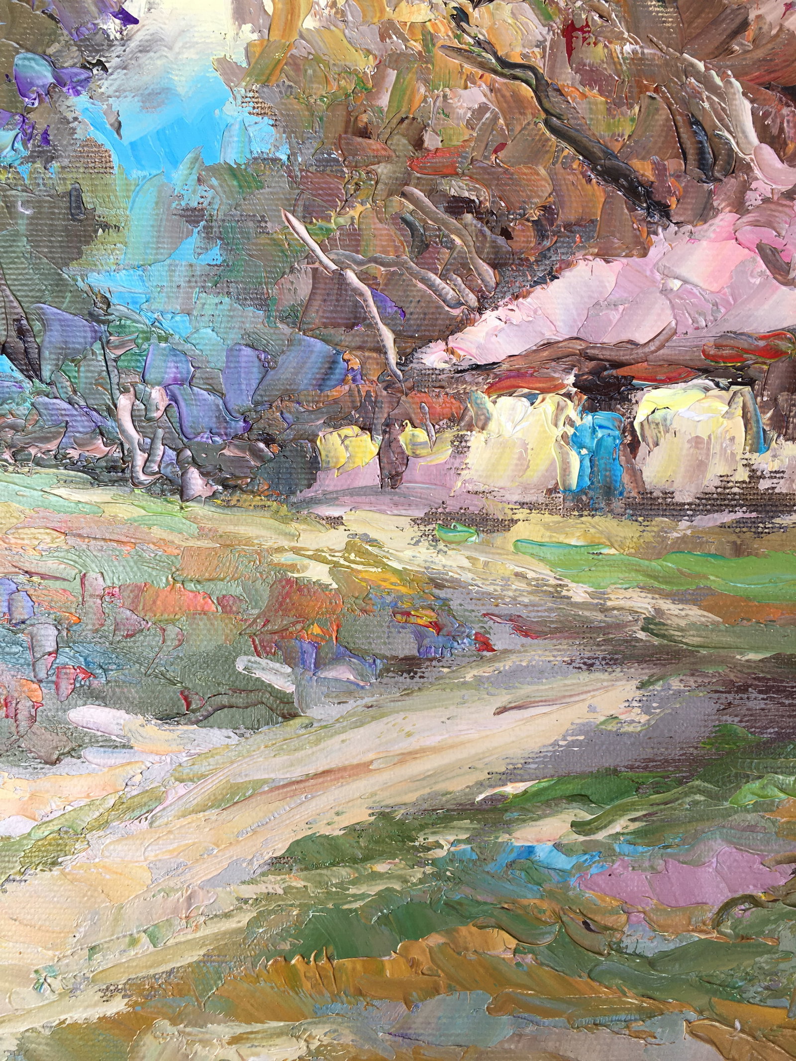 Oil painting Rural road Sergey Ivanovich Animov - 10