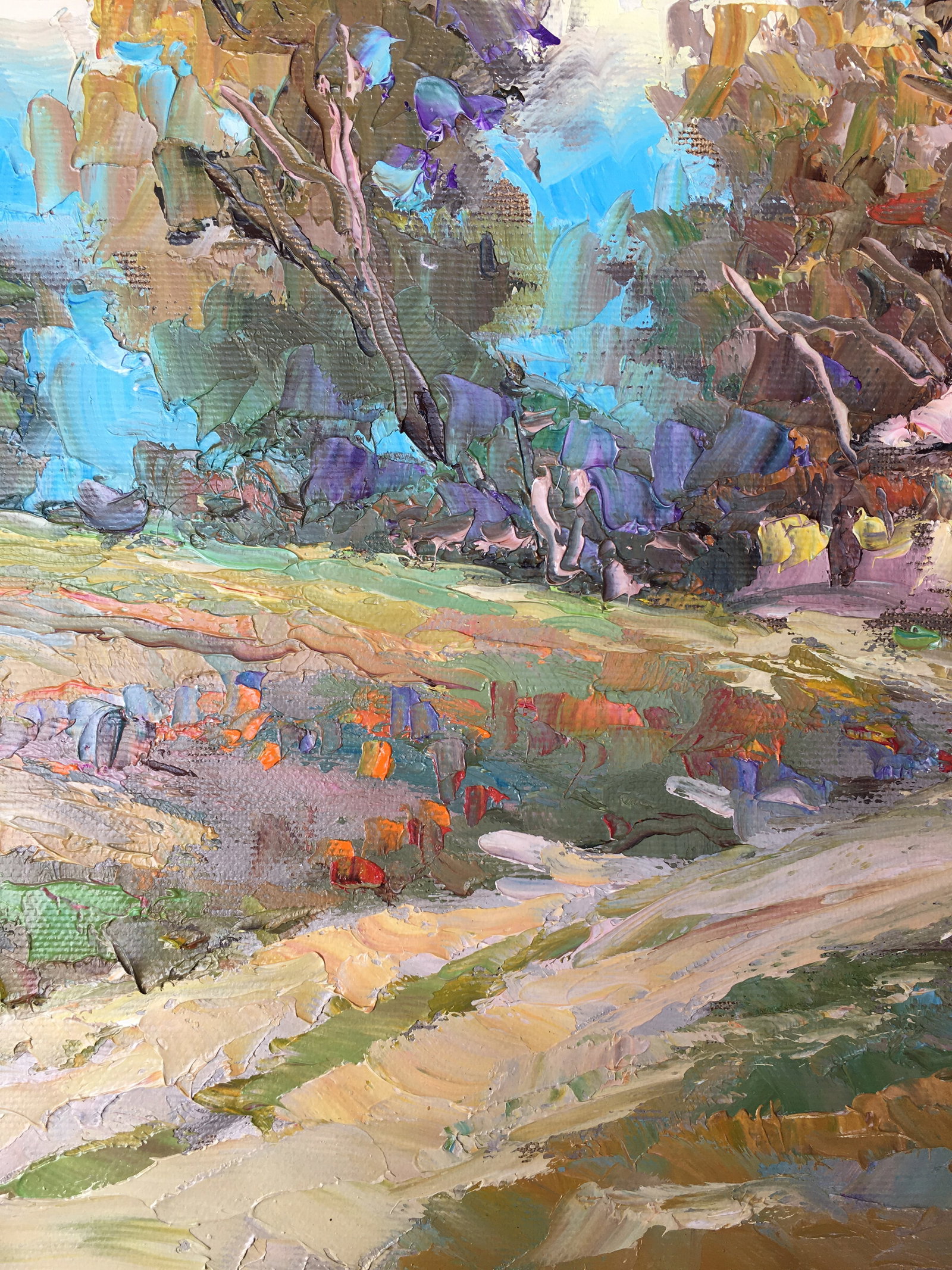 Oil painting Rural road Sergey Ivanovich Animov - 7