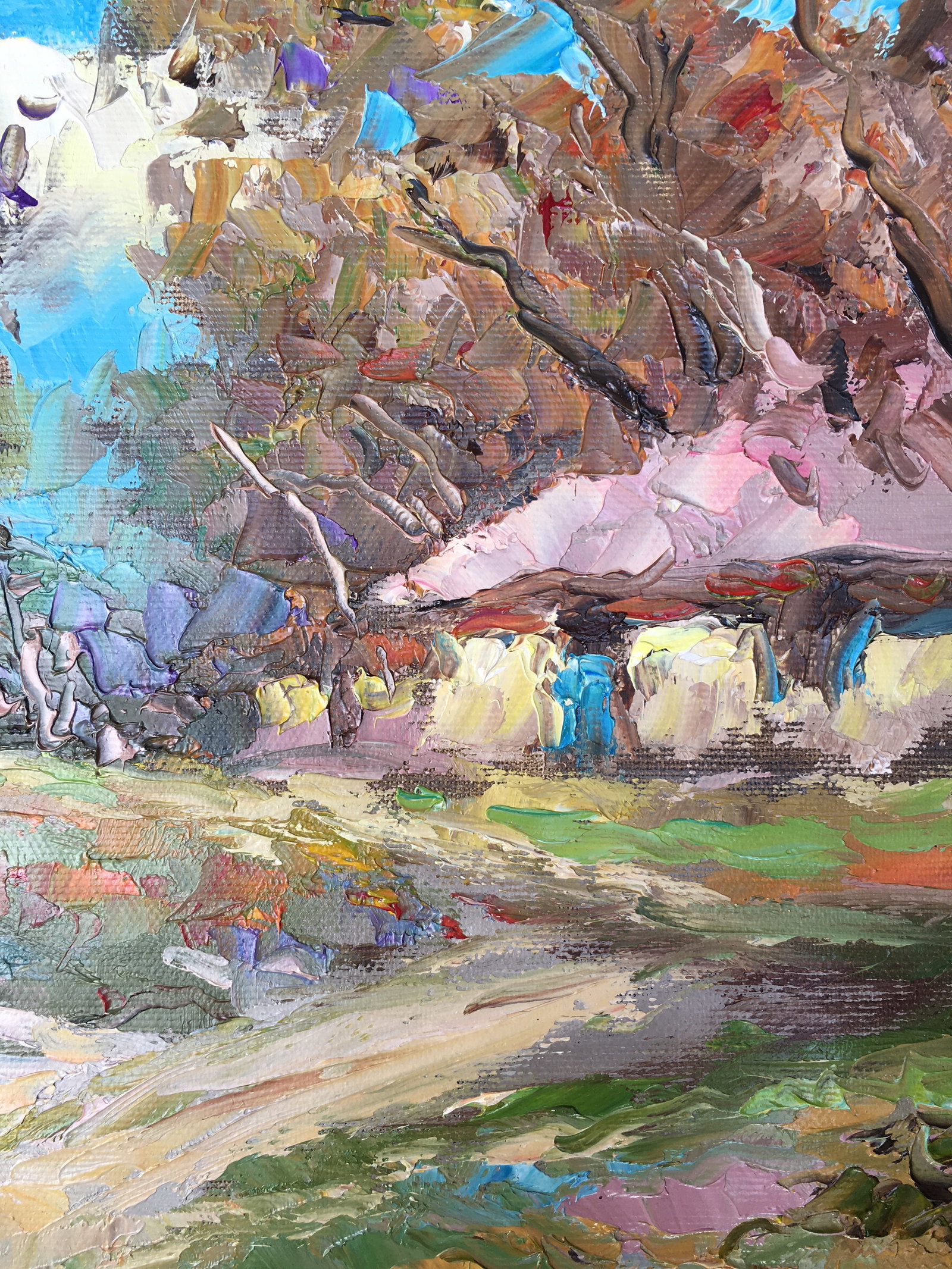 Oil painting Rural road Sergey Ivanovich Animov - 9