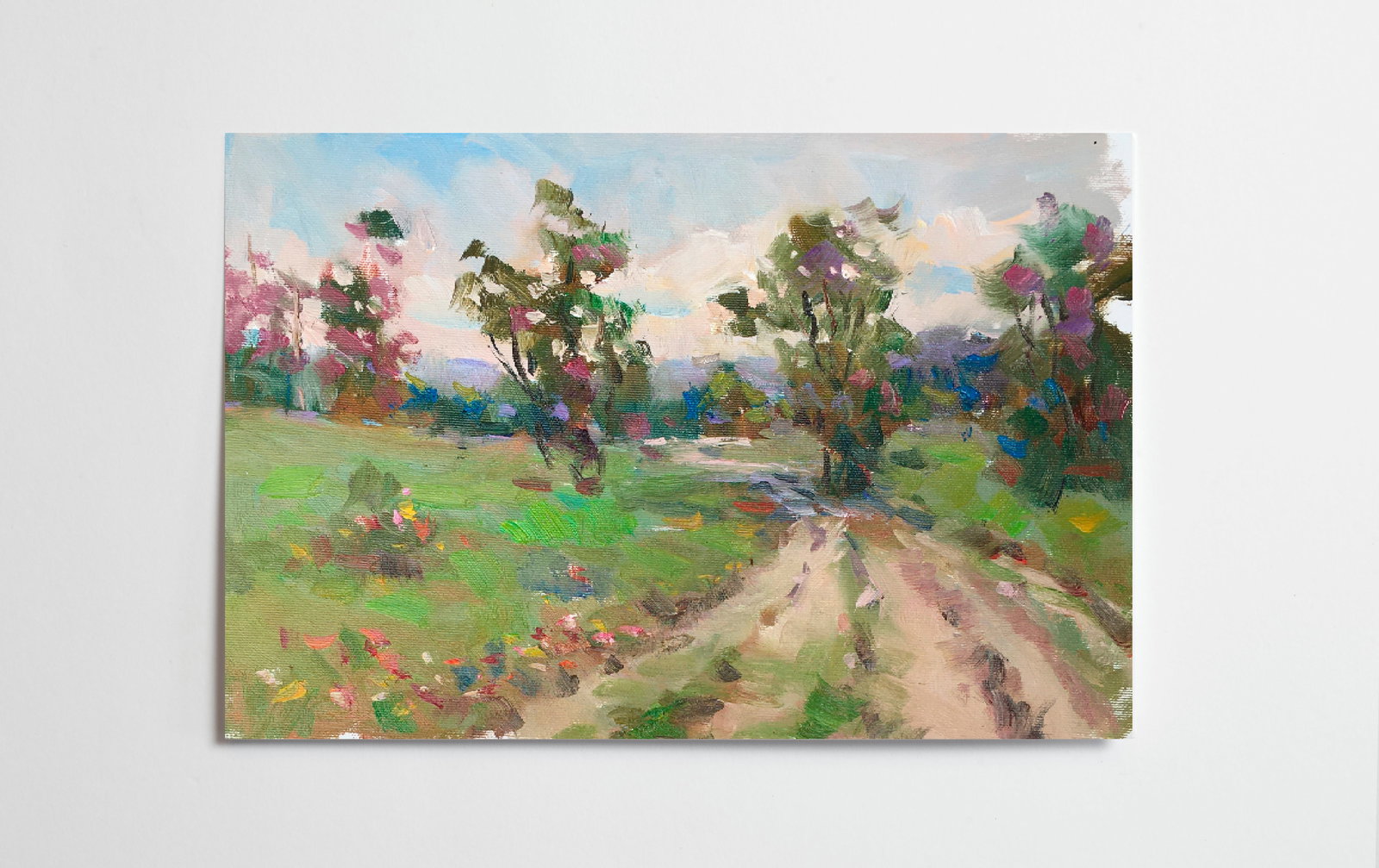 Oil painting Road to home Sergey Ivanovich Animov - 2