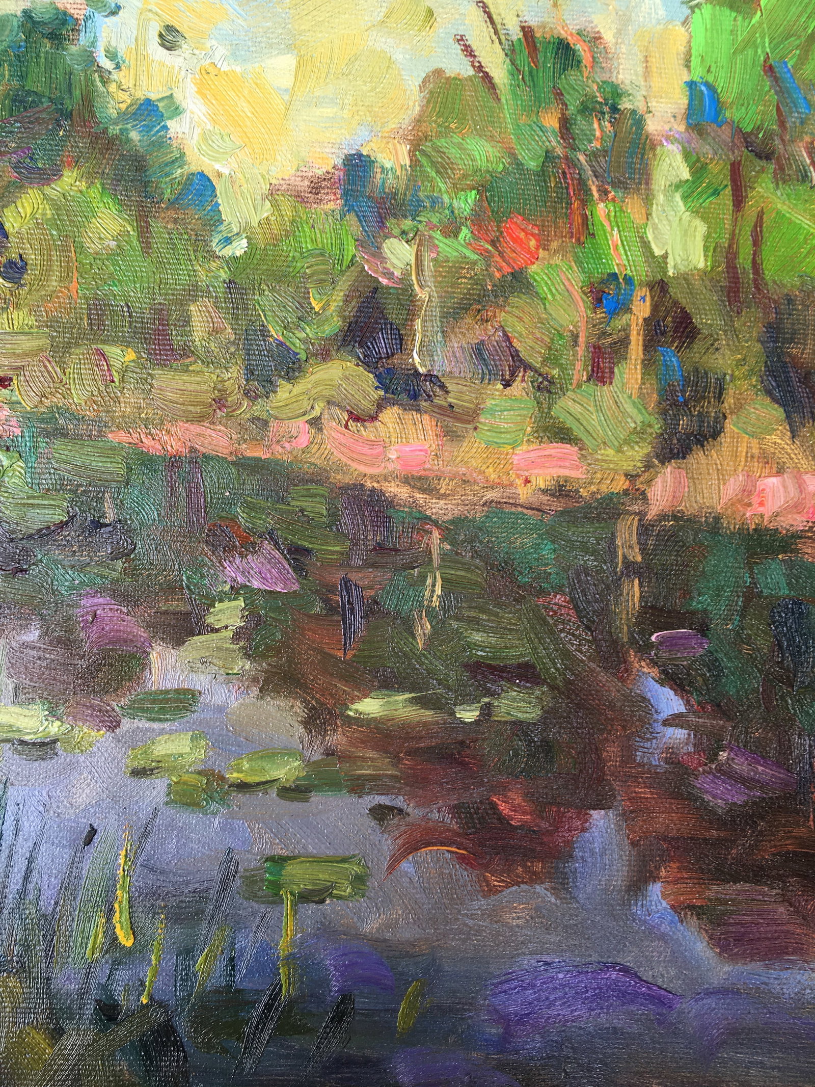Oil painting Summer on the river Sergey Ivanovich Animov - 10