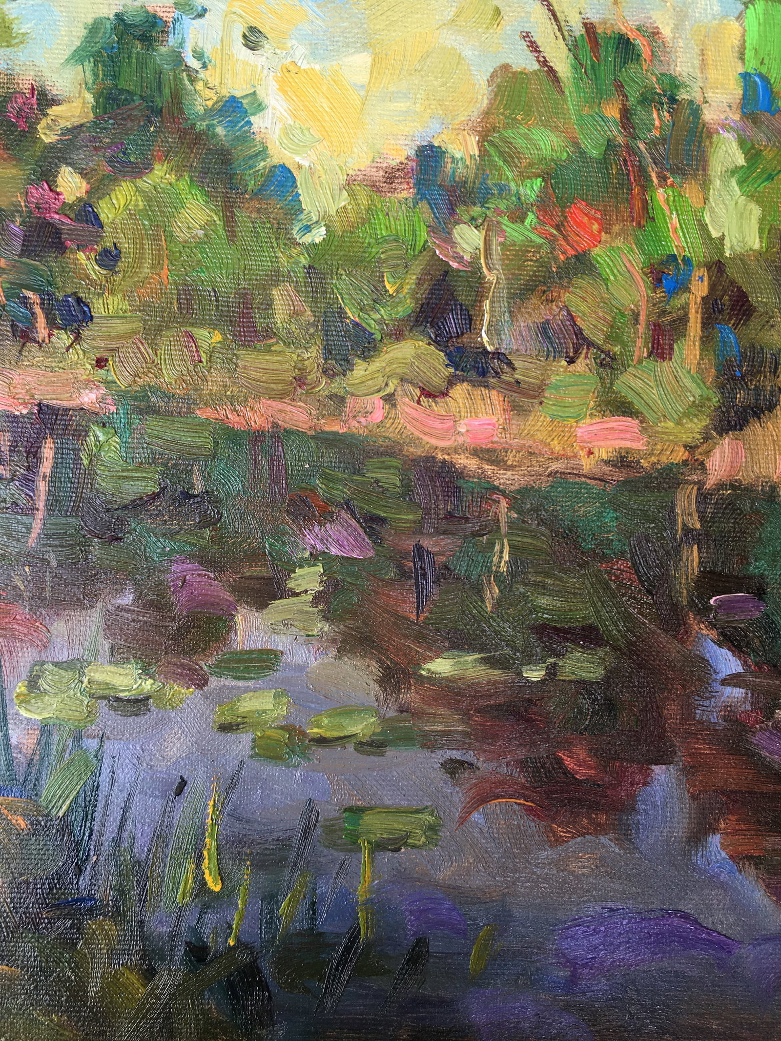 Oil painting Summer on the river Sergey Ivanovich Animov - 9