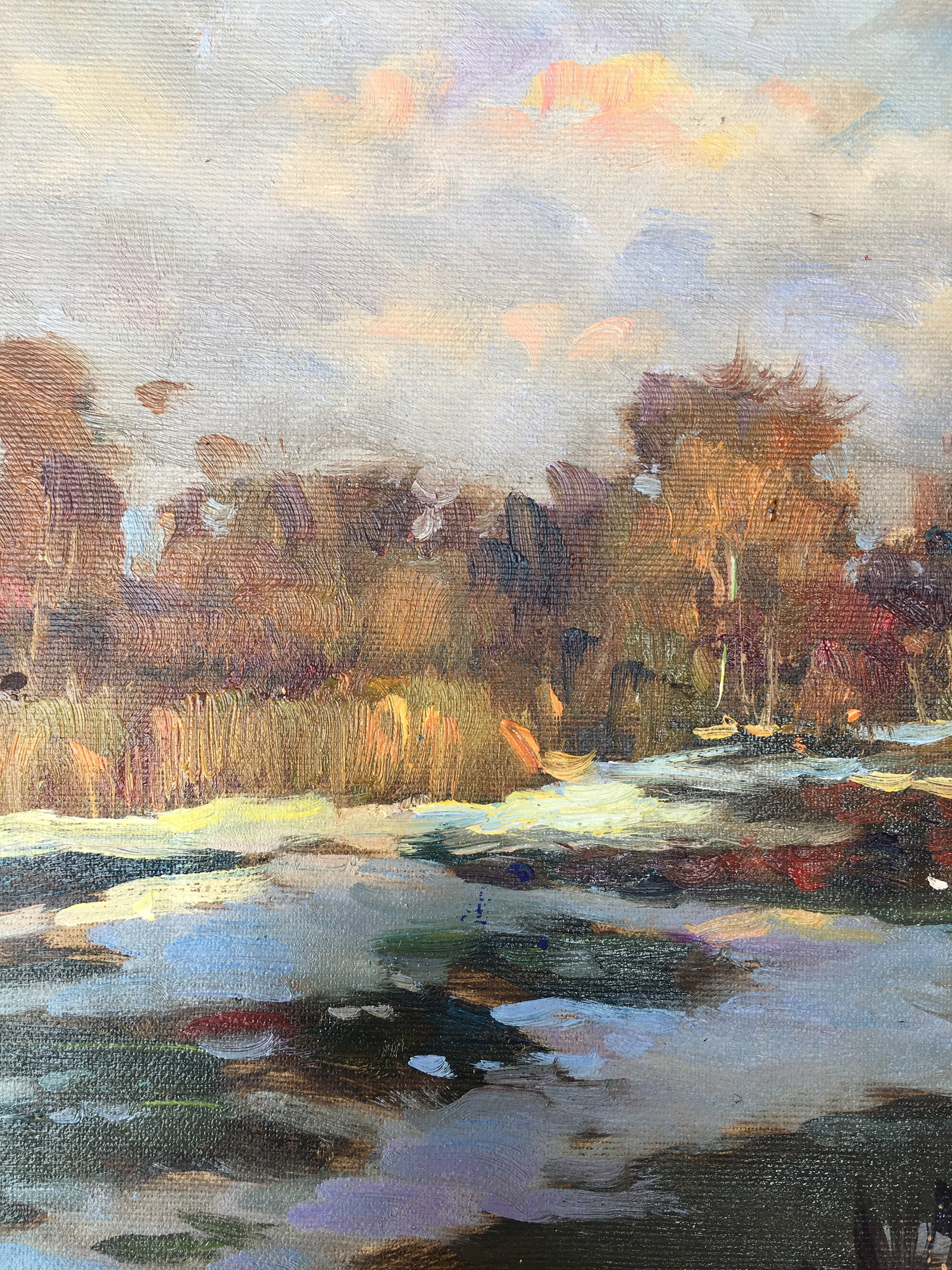 Oil painting Early spring Sergey Ivanovich Animov - 4