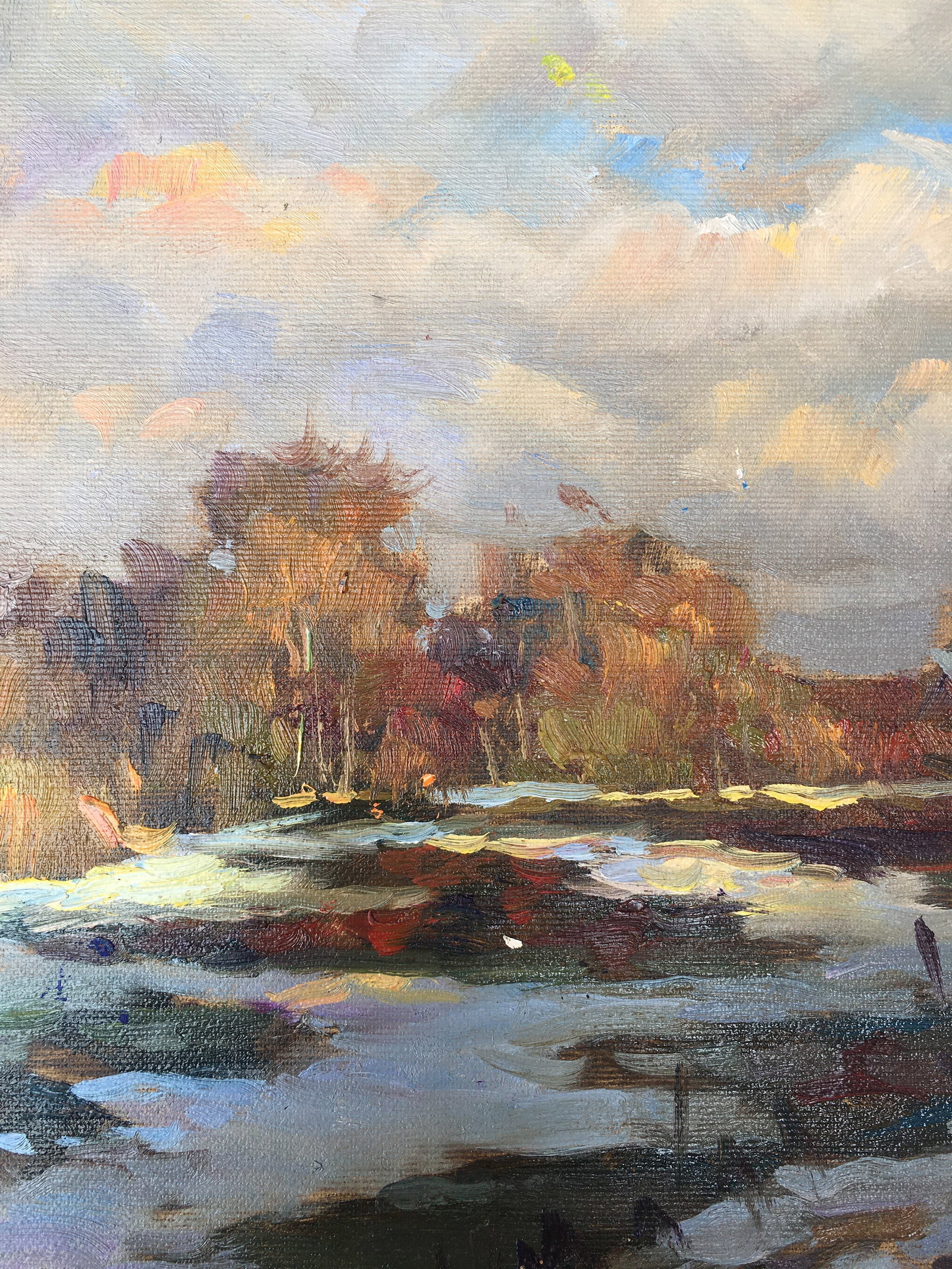 Oil painting Early spring Sergey Ivanovich Animov - 5