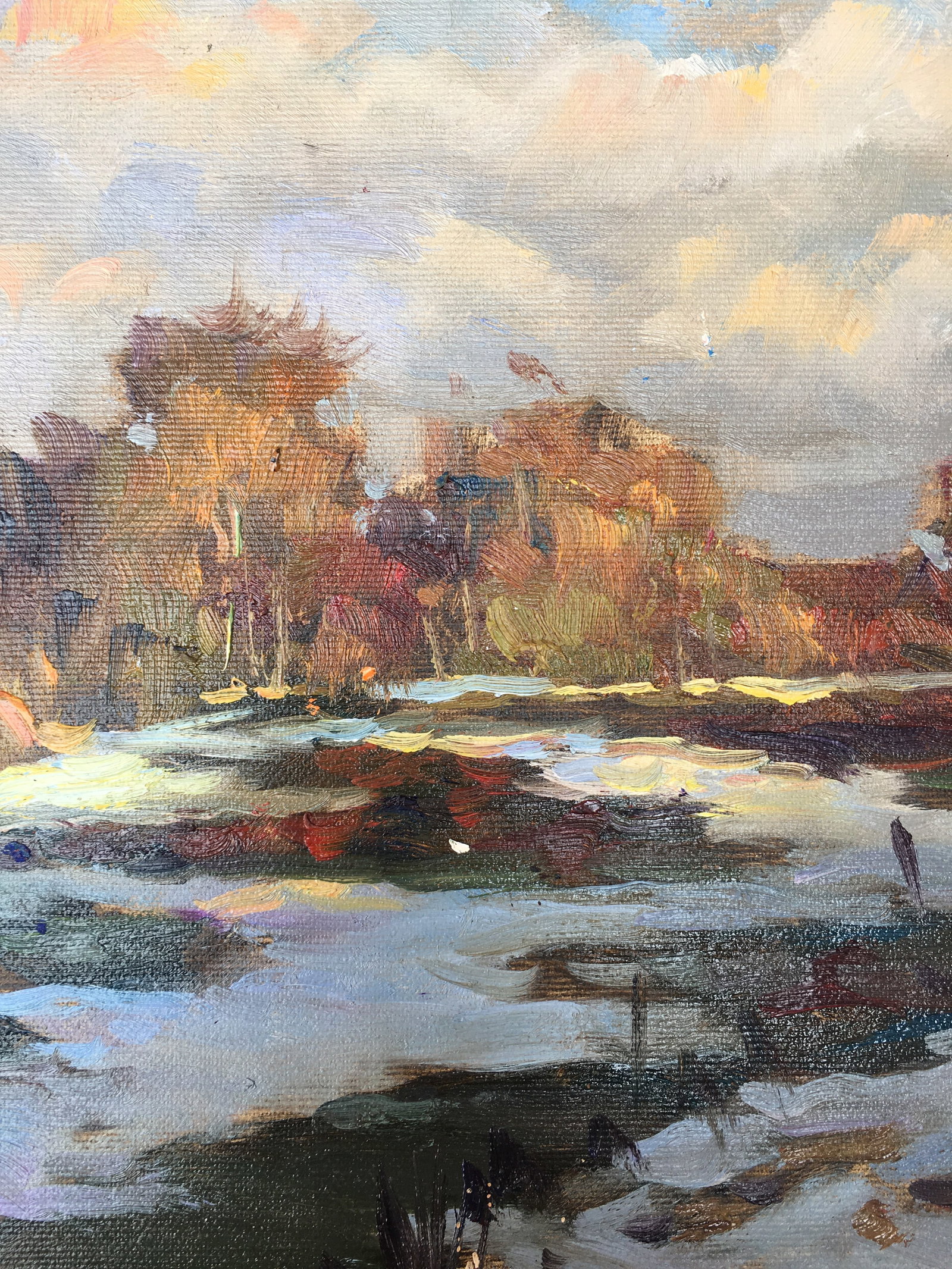 Oil painting Early spring Sergey Ivanovich Animov - 6