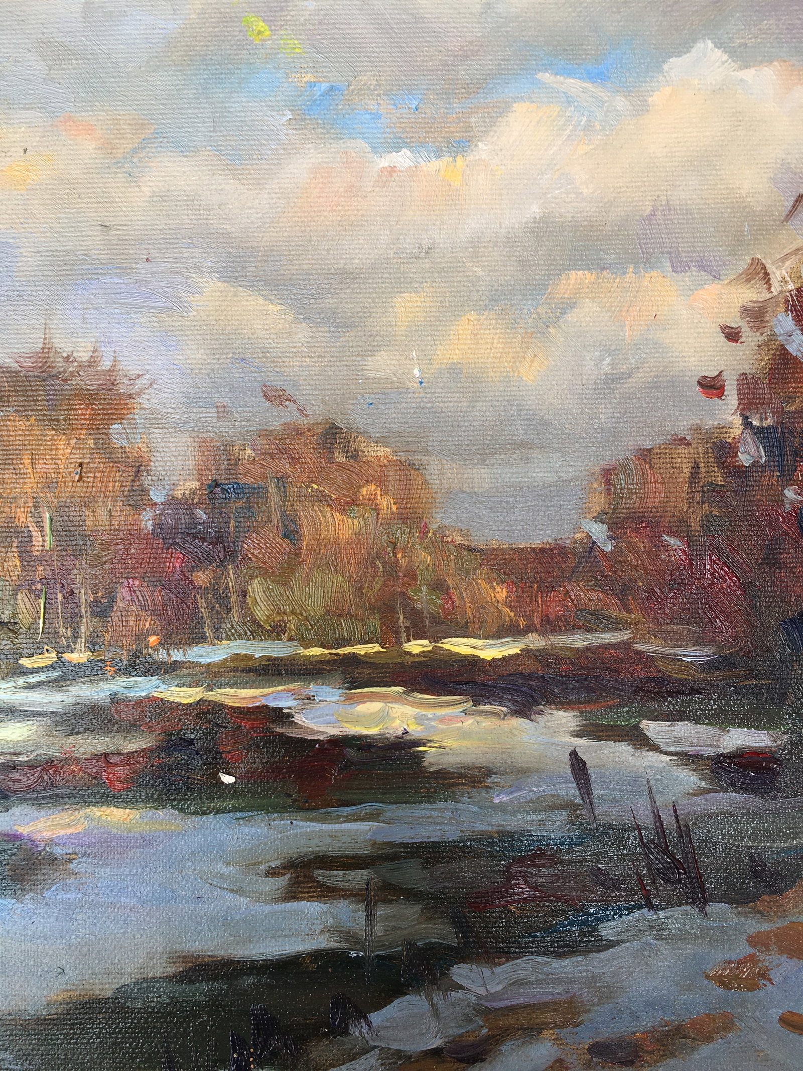Oil painting Early spring Sergey Ivanovich Animov - 7