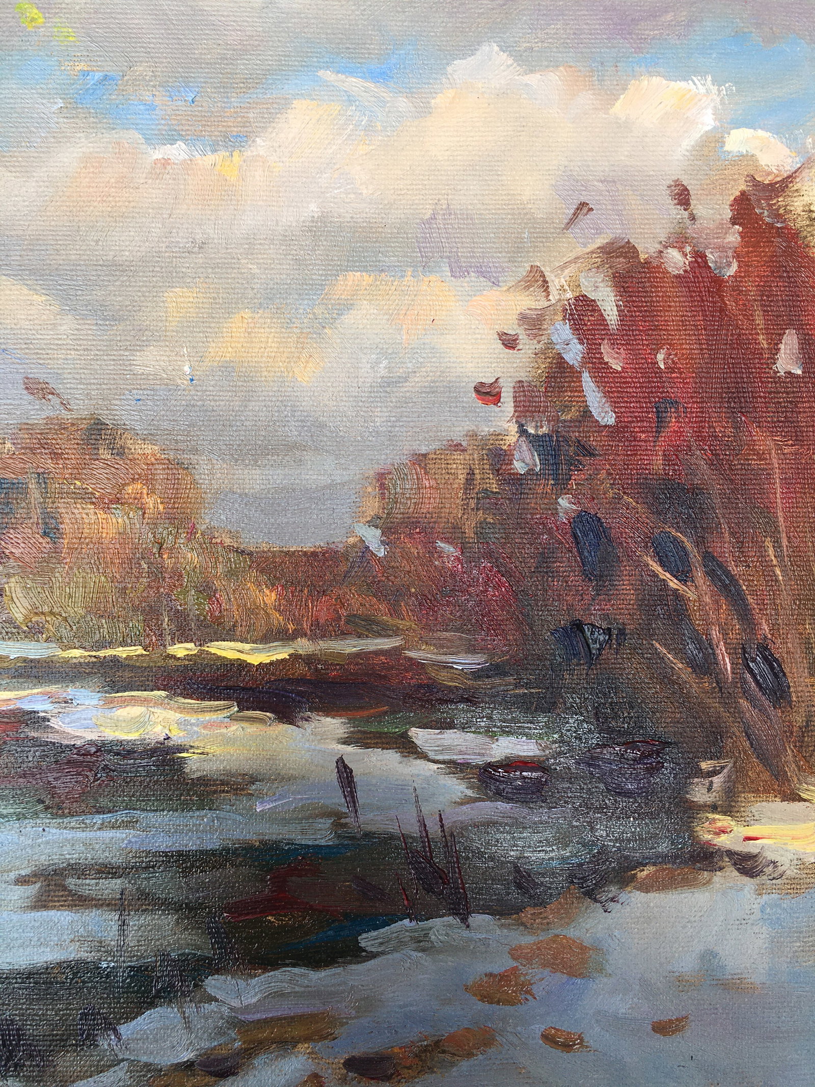 Oil painting Early spring Sergey Ivanovich Animov - 8
