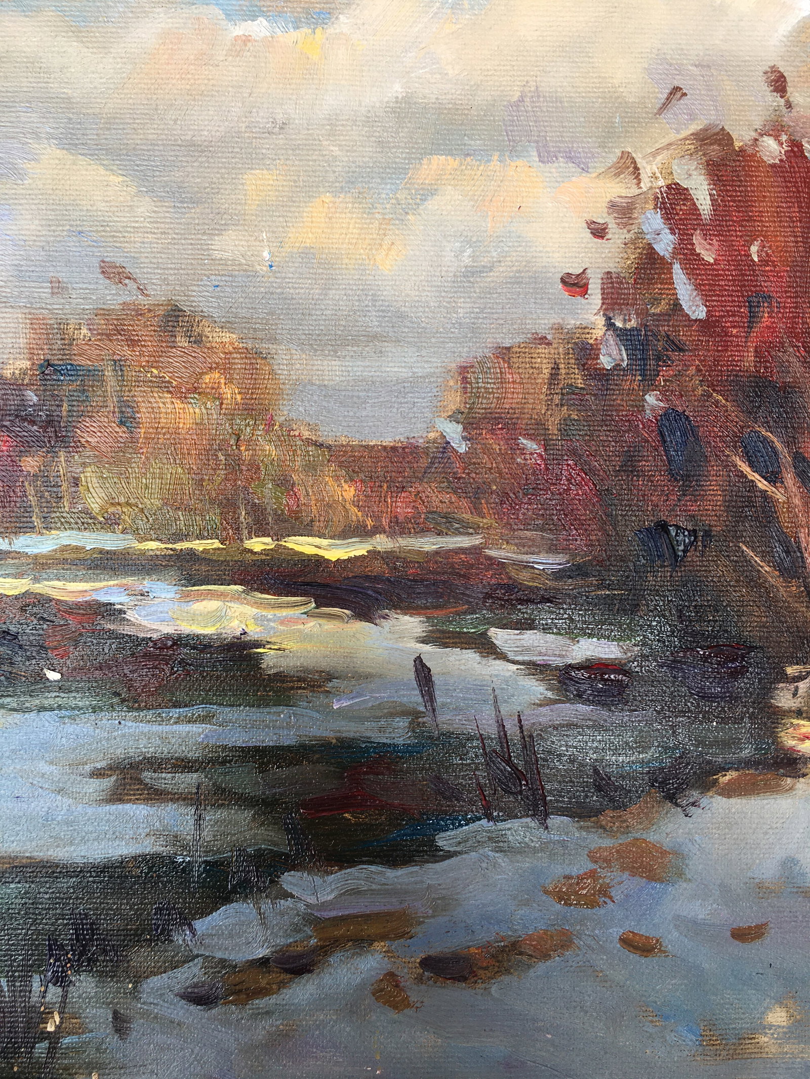 Oil painting Early spring Sergey Ivanovich Animov - 9