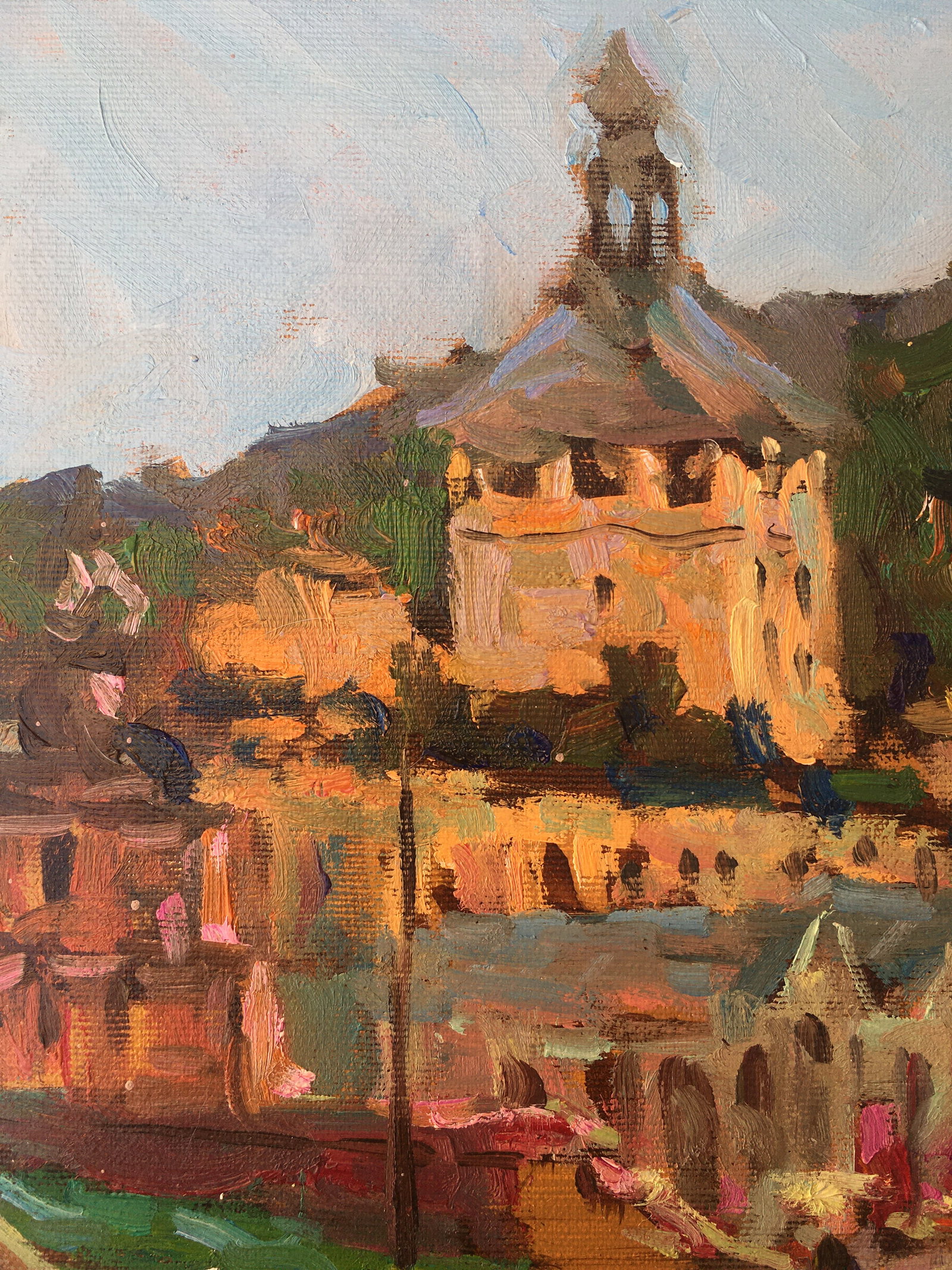 Oil painting Southern City Sergey Ivanovich Animov - 3