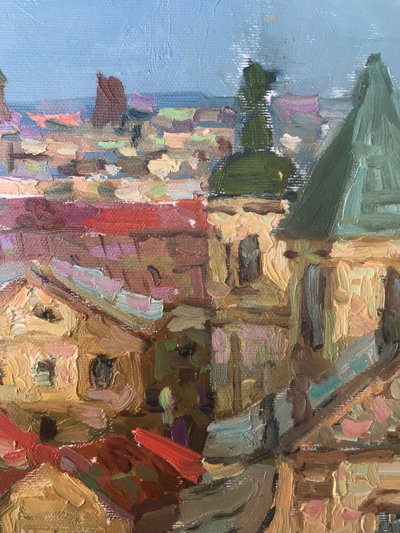 Oil painting City roofs Sergey Ivanovich Animov - 7