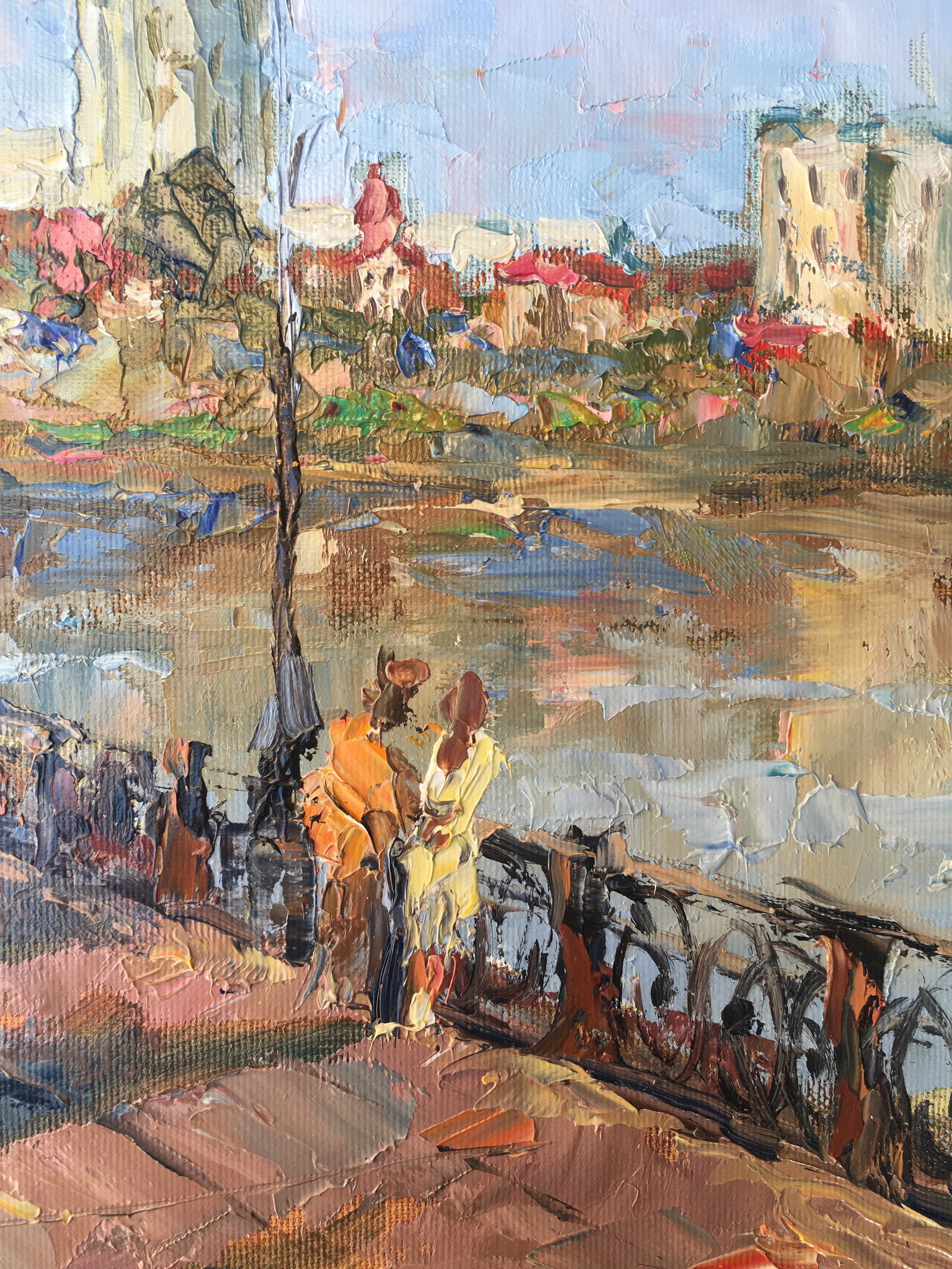 Oil painting Morning on the bridge Sergey Ivanovich Animov - 10