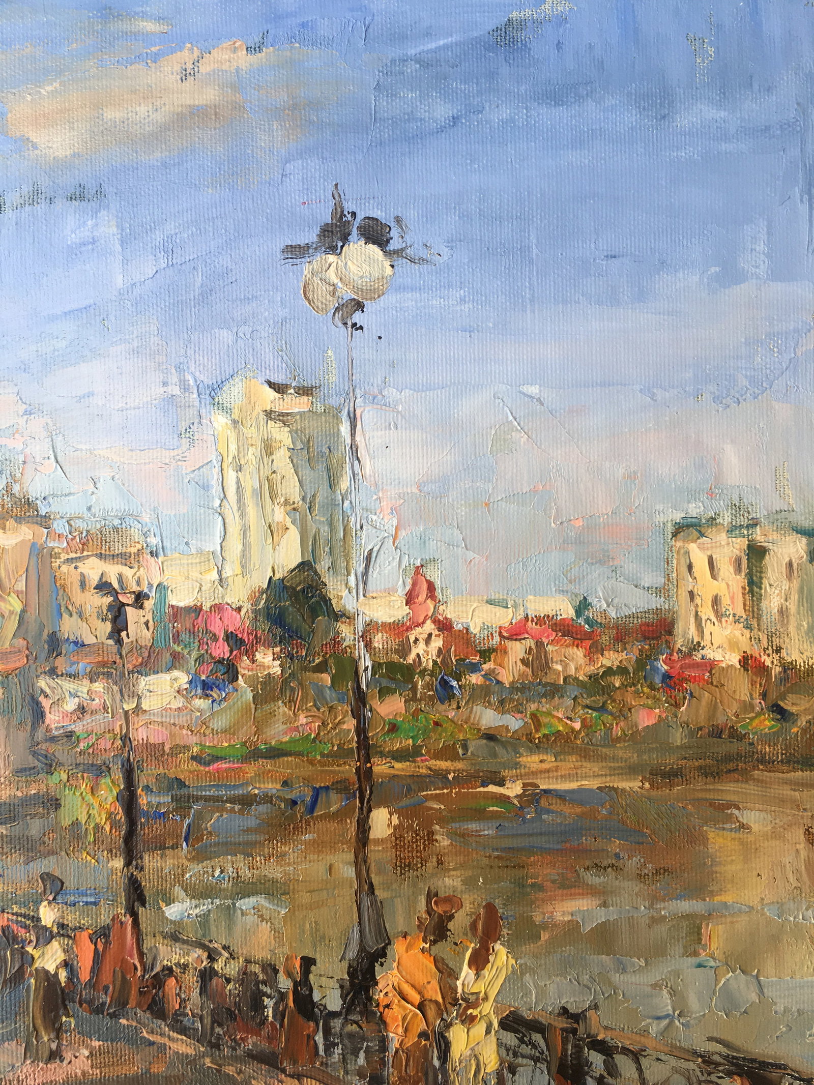 Oil painting Morning on the bridge Sergey Ivanovich Animov - 5