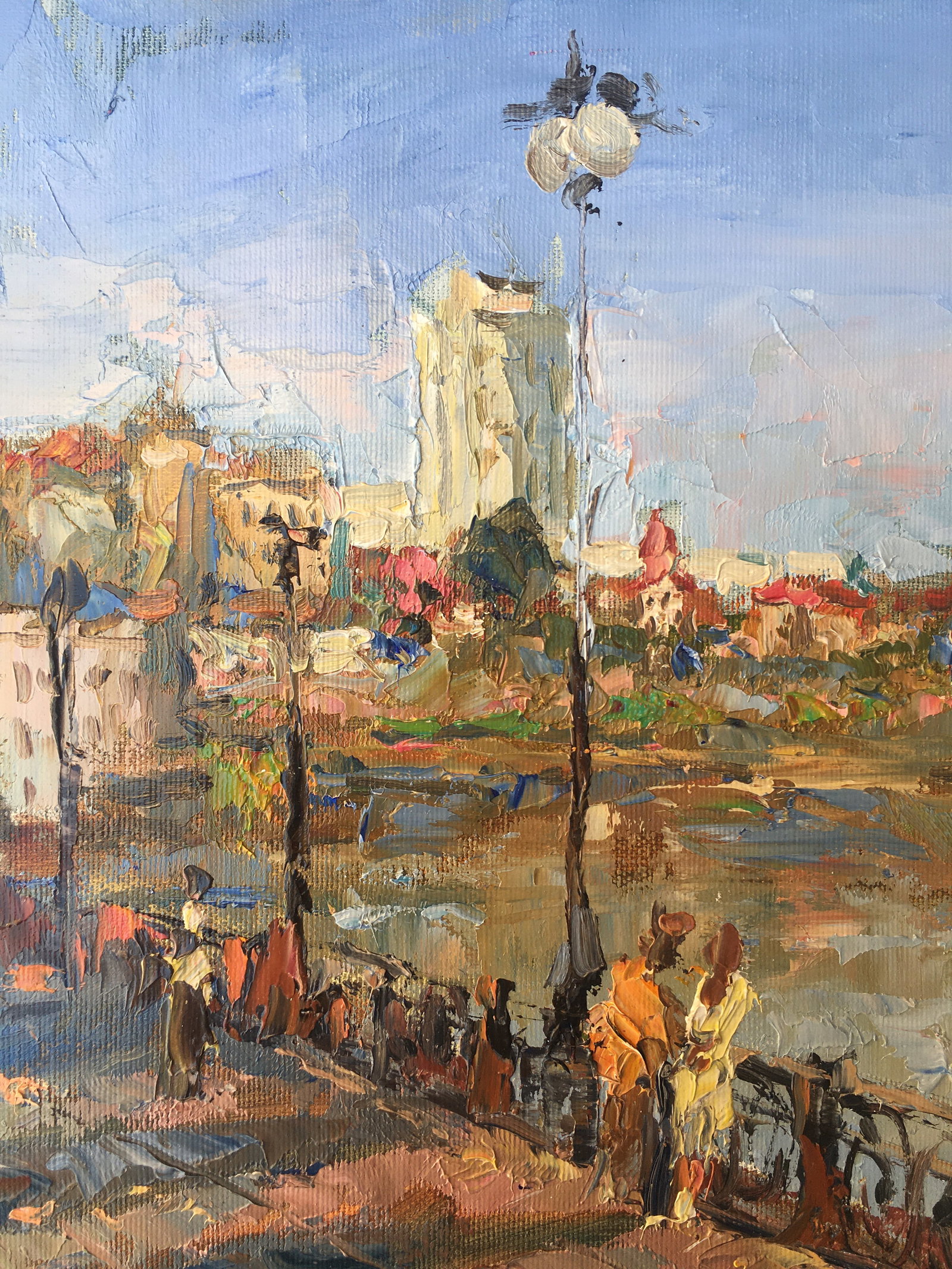 Oil painting Morning on the bridge Sergey Ivanovich Animov - 6