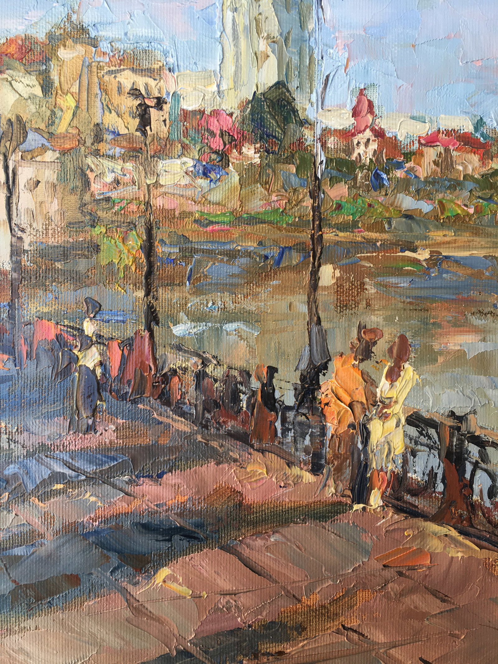 Oil painting Morning on the bridge Sergey Ivanovich Animov - 8