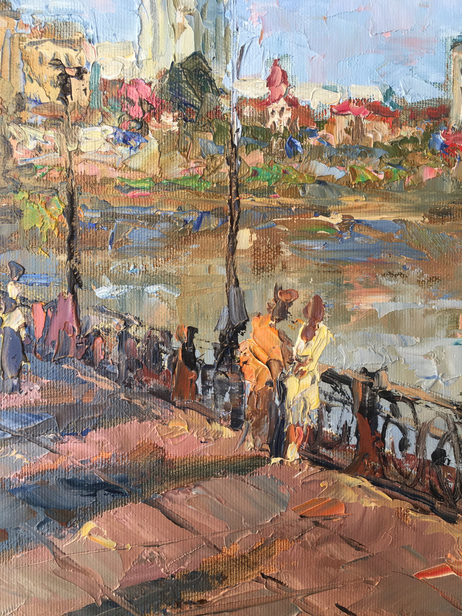 Oil painting Morning on the bridge Sergey Ivanovich Animov - 9