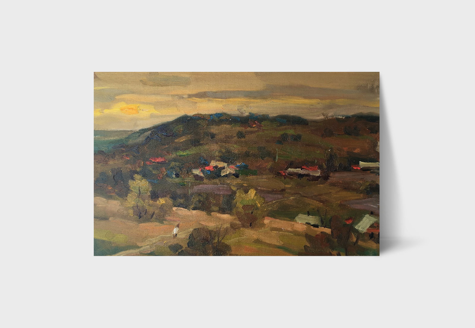 Oil painting Rural landscape Sergey Ivanovich Animov - 11