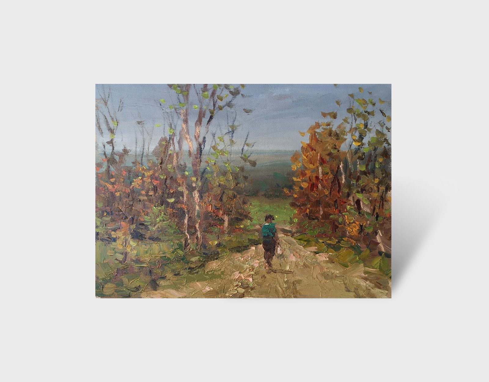 Oil painting Road to home Sergey Ivanovich Animov - 11