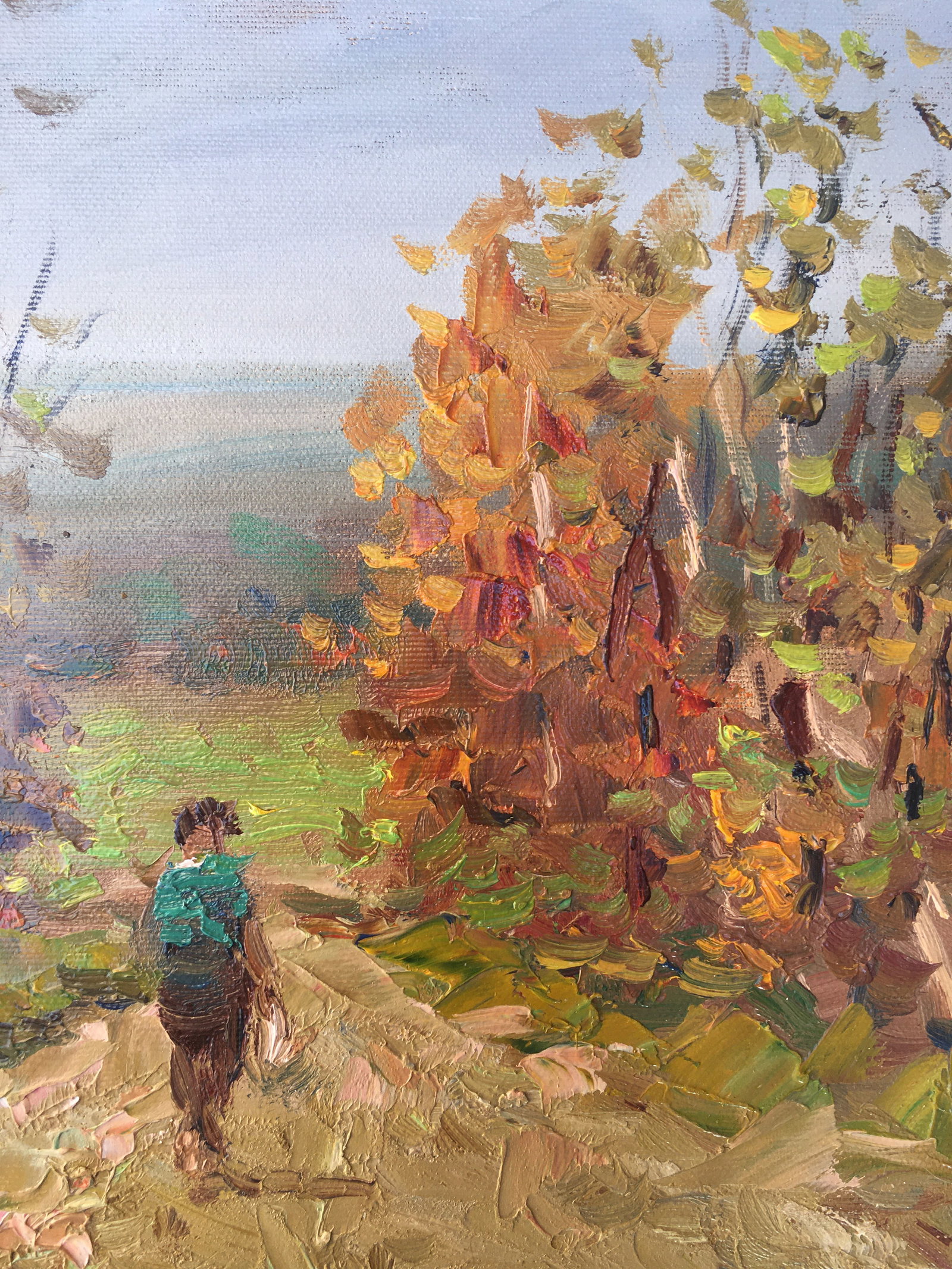 Oil painting Road to home Sergey Ivanovich Animov - 8