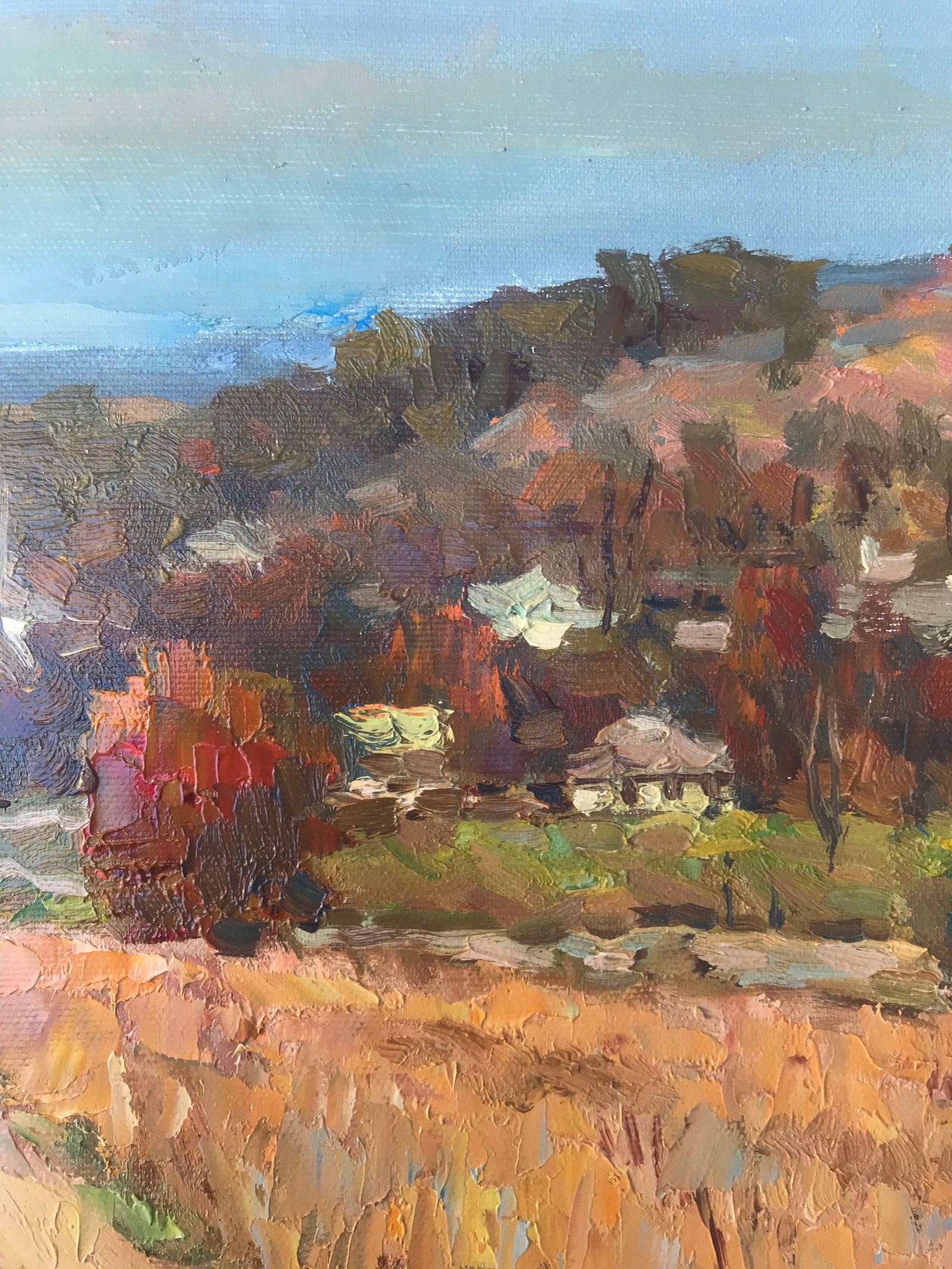 Oil painting Autumn meadows Sergey Ivanovich Animov - 7
