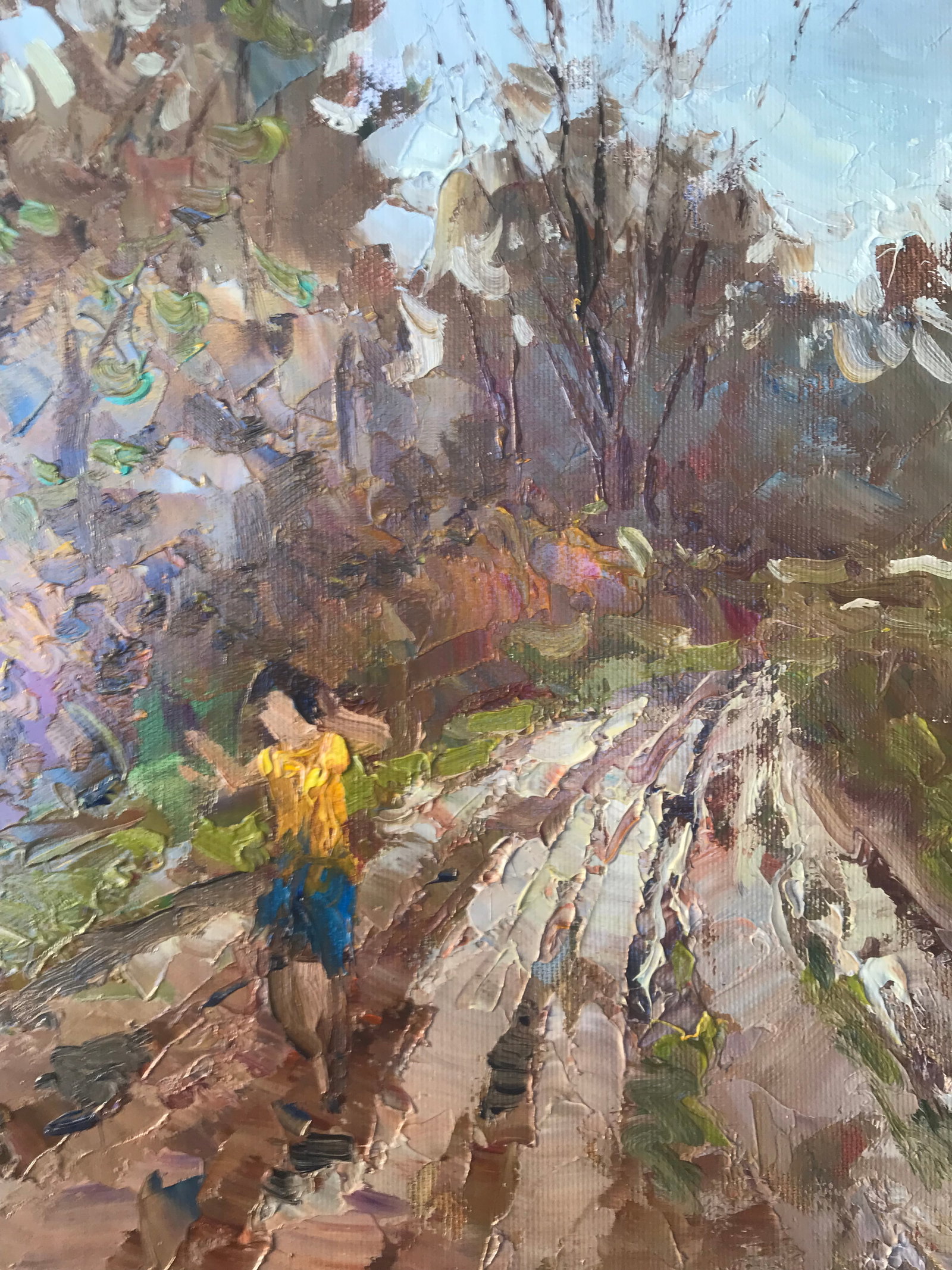 Oil painting Road on the outskirts Sergey Ivanovich Animov - 10