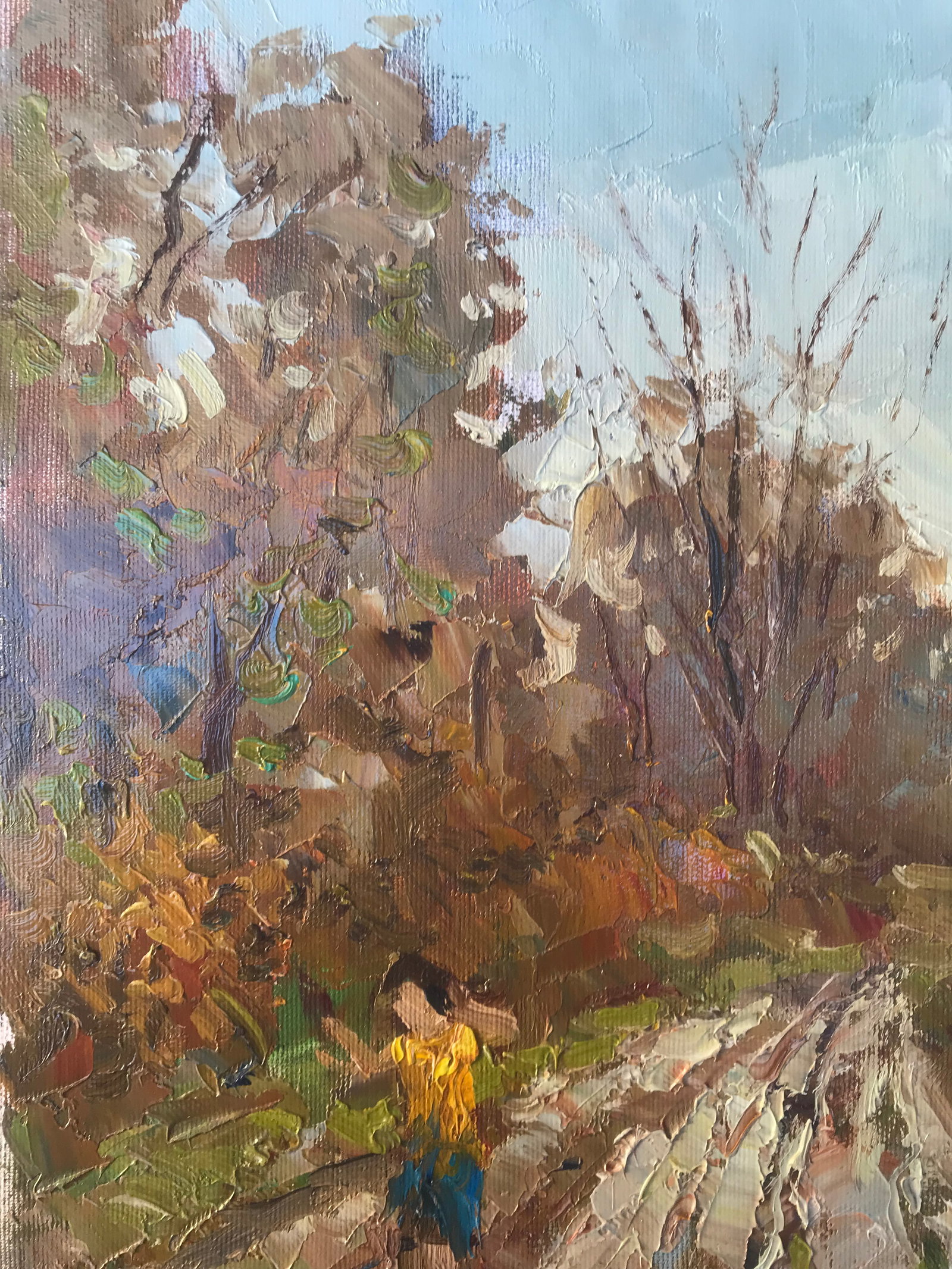 Oil painting Road on the outskirts Sergey Ivanovich Animov - 6