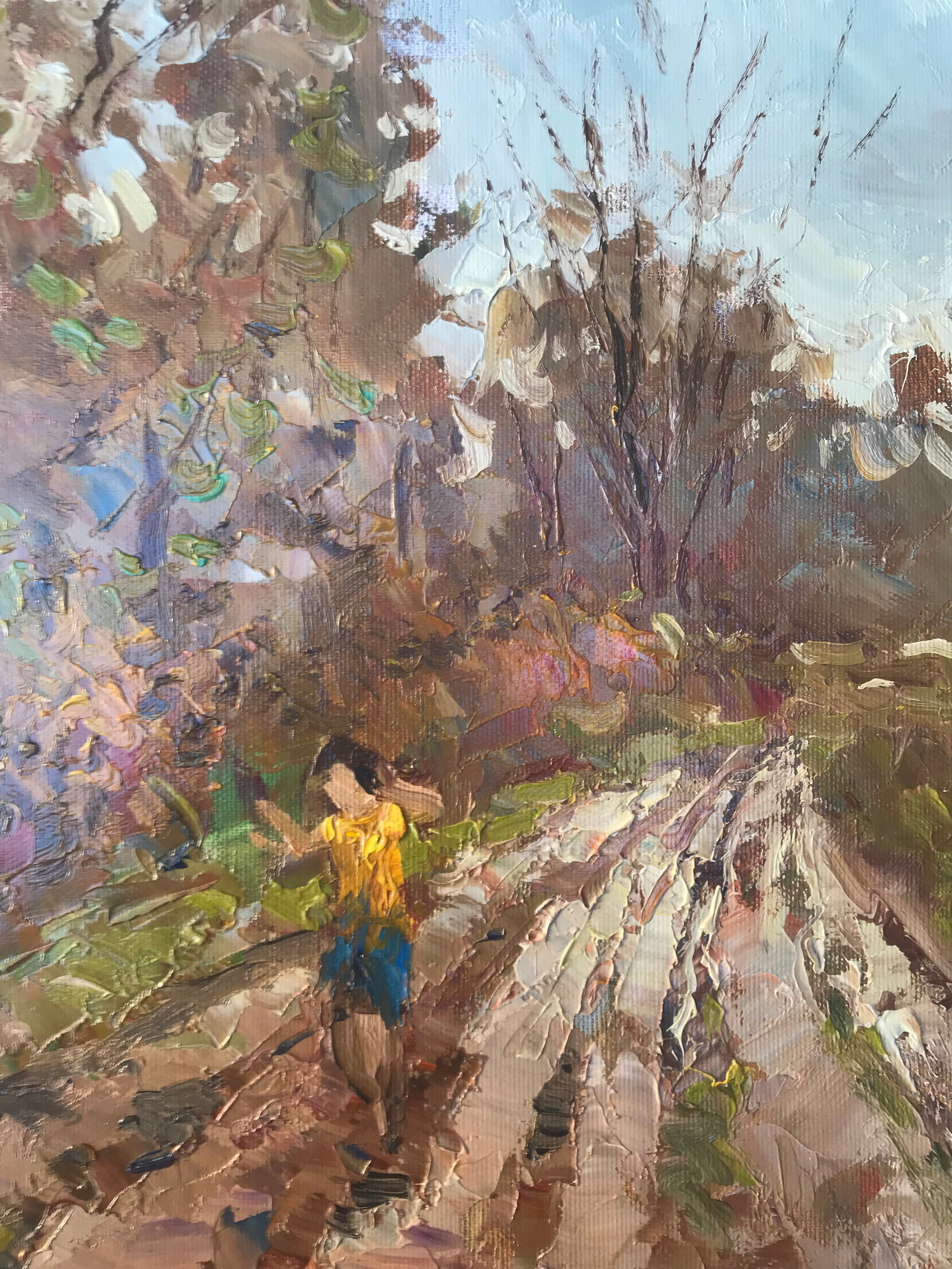 Oil painting Road on the outskirts Sergey Ivanovich Animov - 8