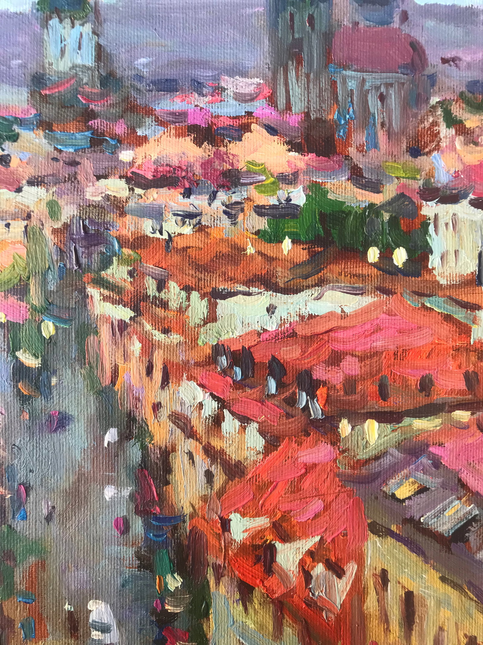 Oil painting Cityscape Sergey Ivanovich Animov - 6