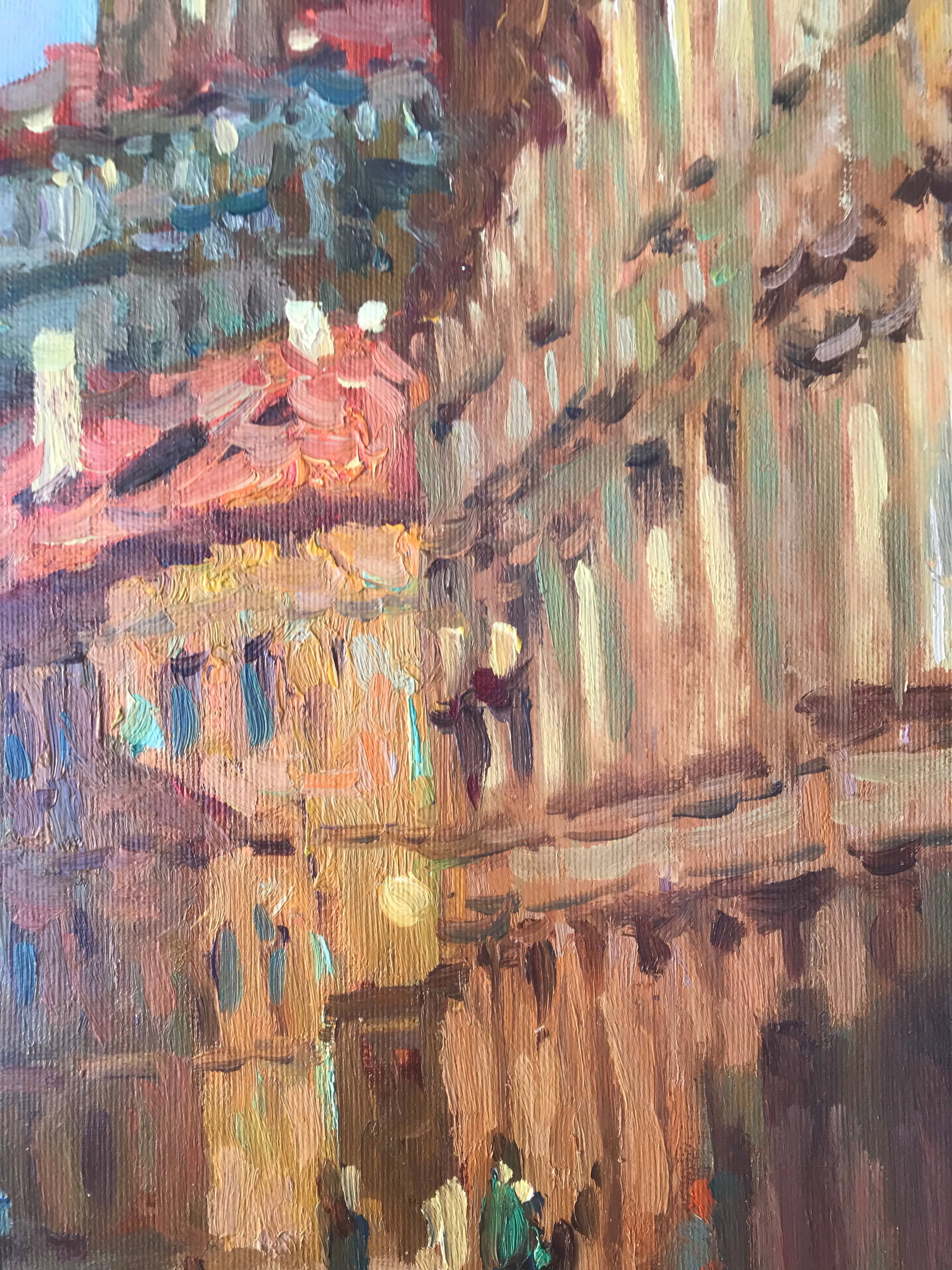 Oil painting Old town street Sergey Ivanovich Animov - 6