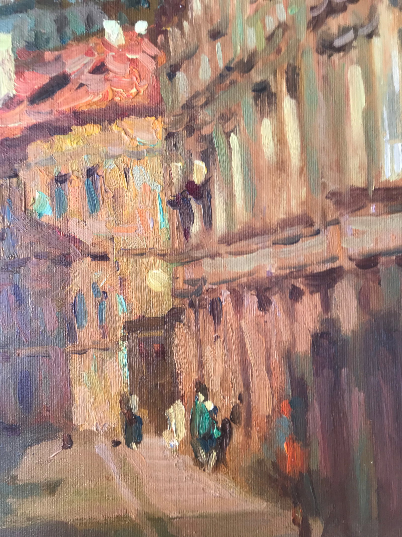 Oil painting Old town street Sergey Ivanovich Animov - 8