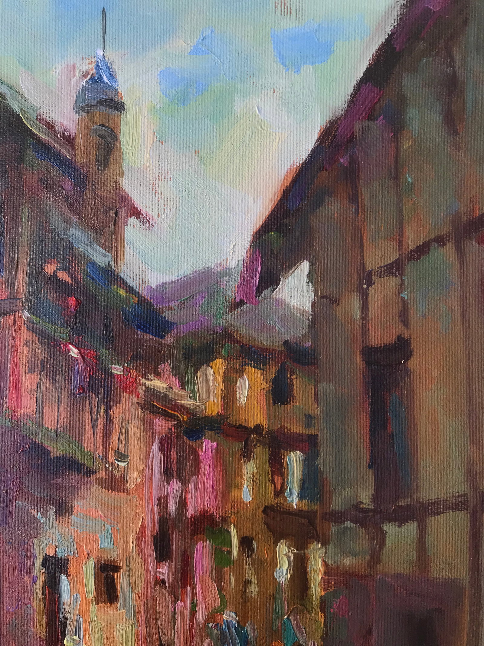 Oil painting Lane Sergey Ivanovich Animov - 4