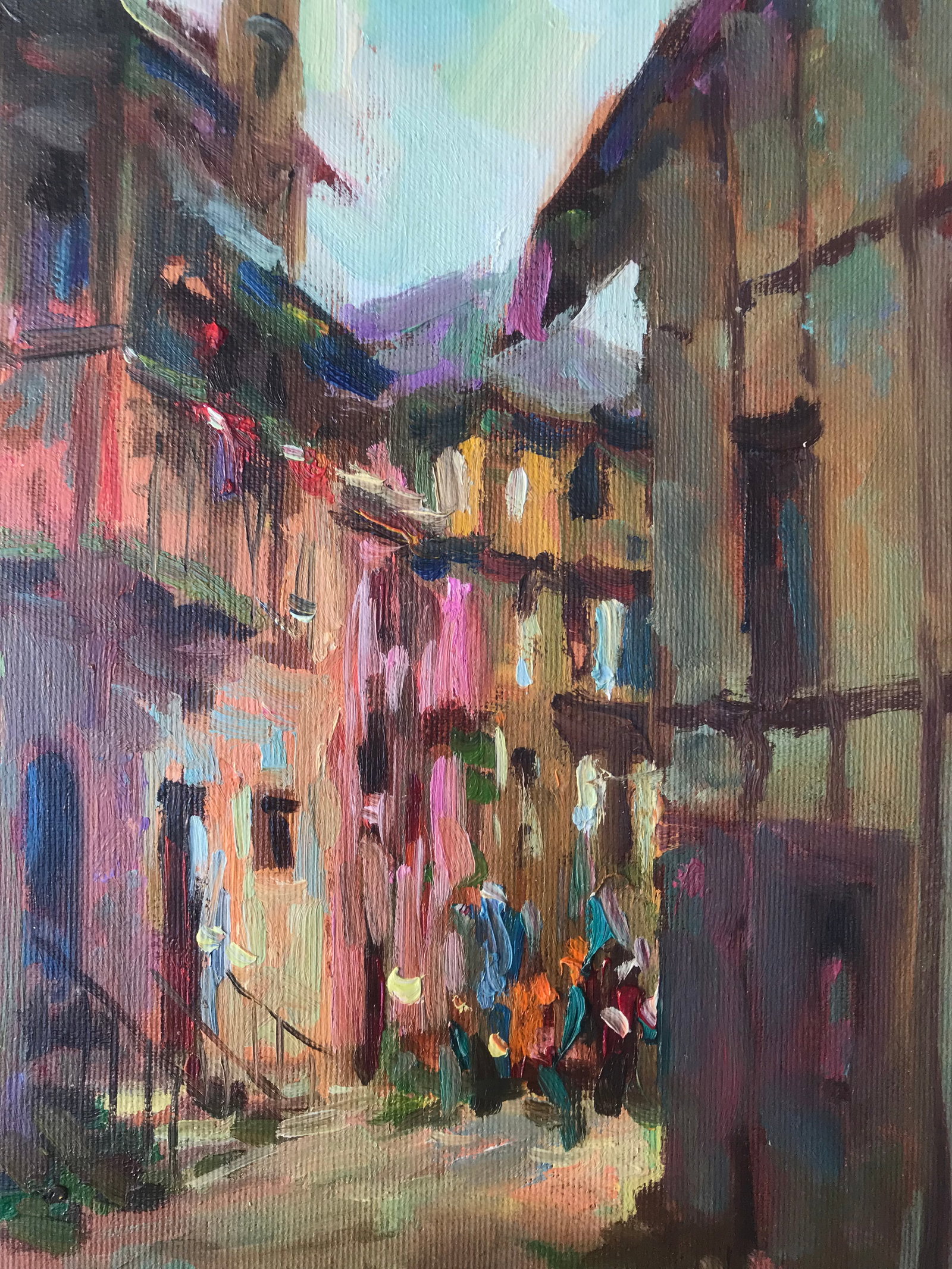 Oil painting Lane Sergey Ivanovich Animov - 6