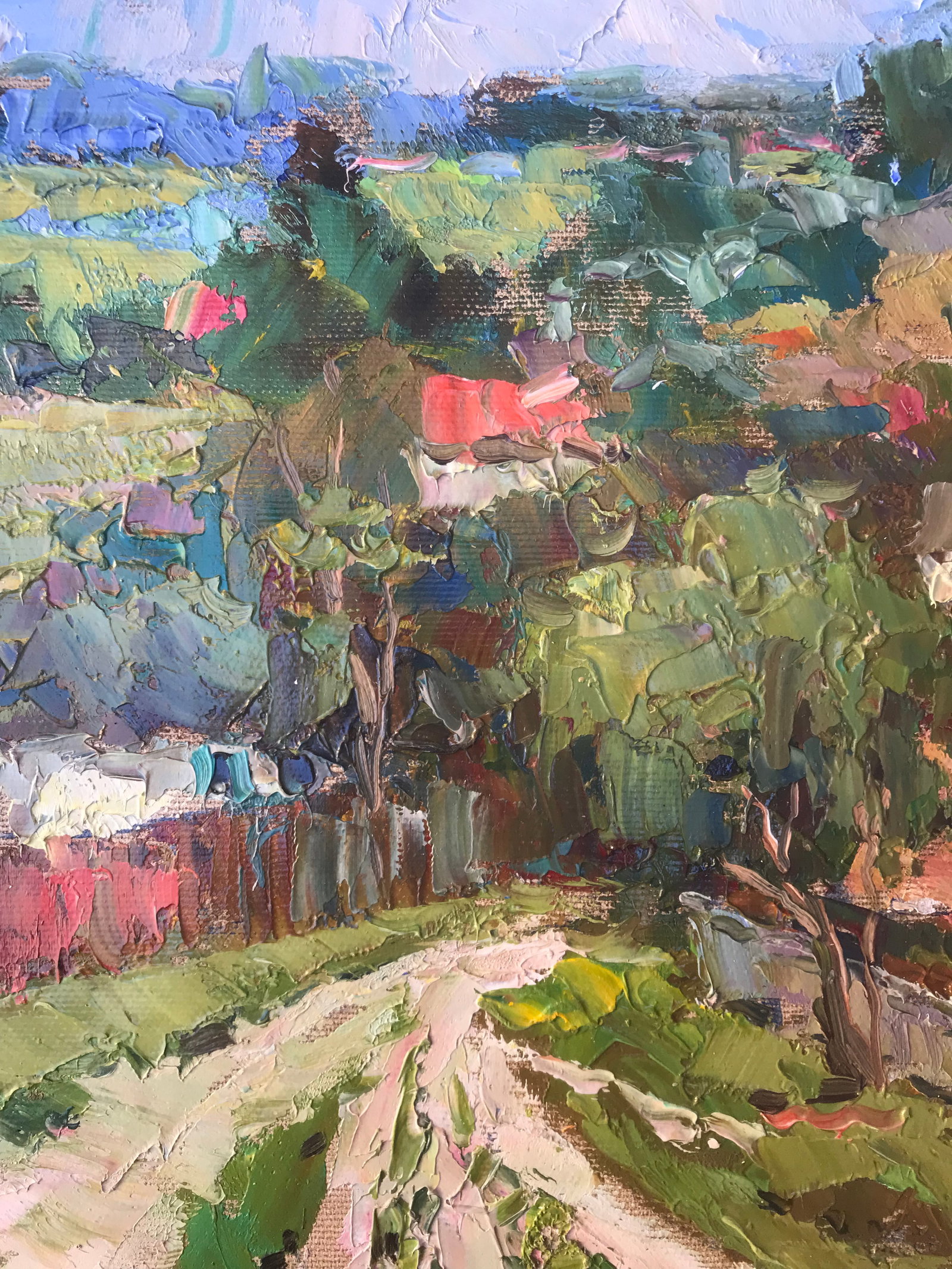 Oil painting Summer in the village Sergey Ivanovich Animov - 5