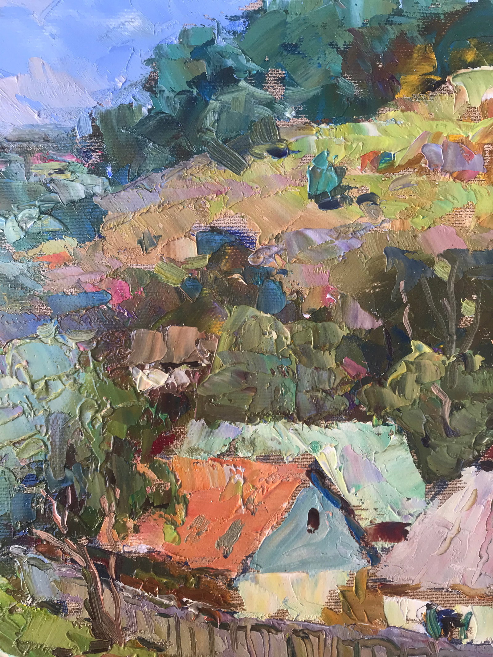 Oil painting Summer in the village Sergey Ivanovich Animov - 8